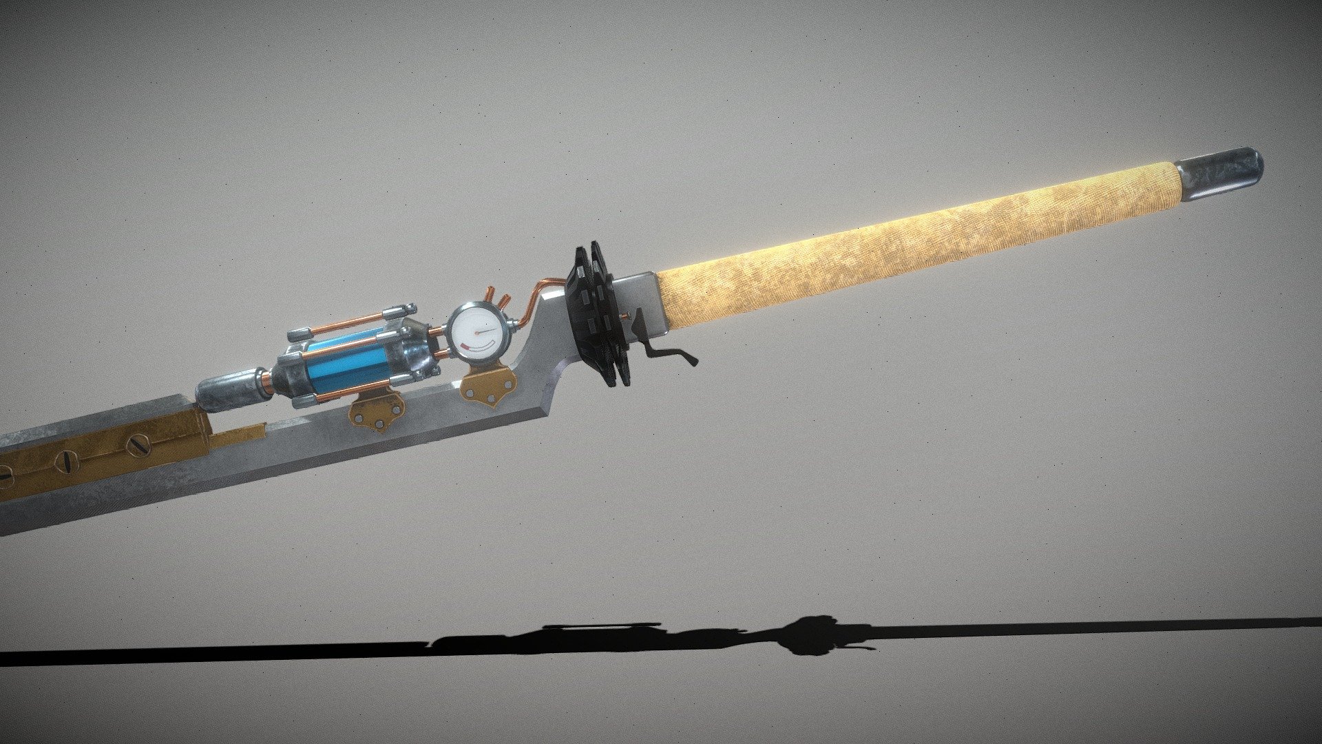 Steampunk Blade 3d model