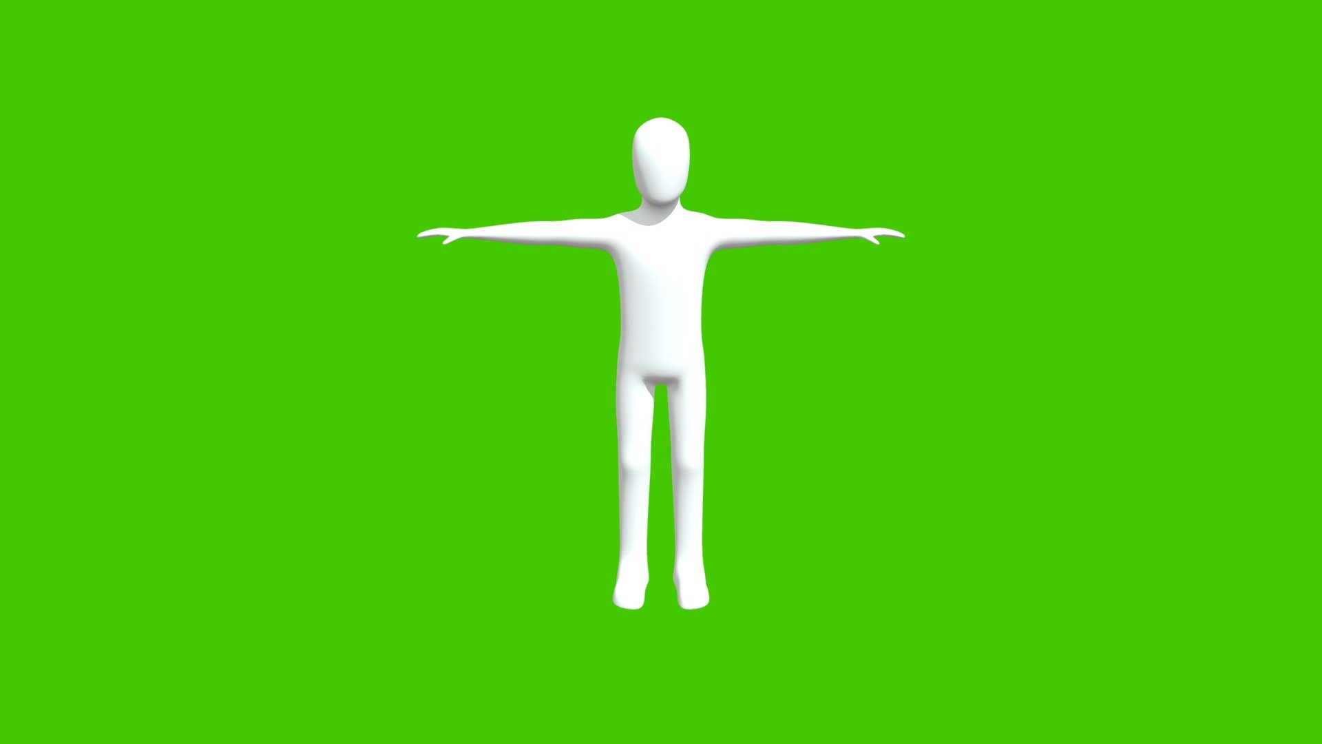 Basic Character Mannequin 3d model