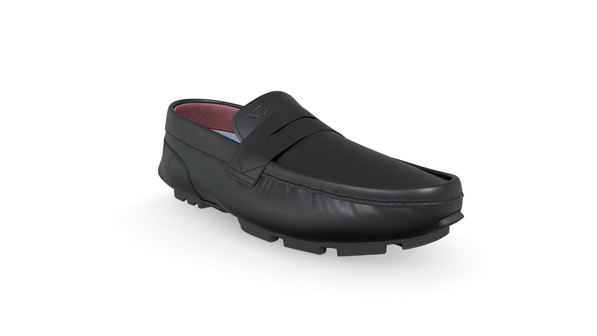 Mocasines Driver Oporto De Cuero Tradicional N 3d model