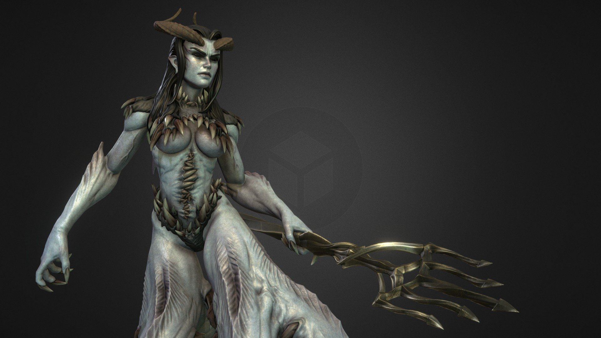 Dweller Of The Deep Low 3d model