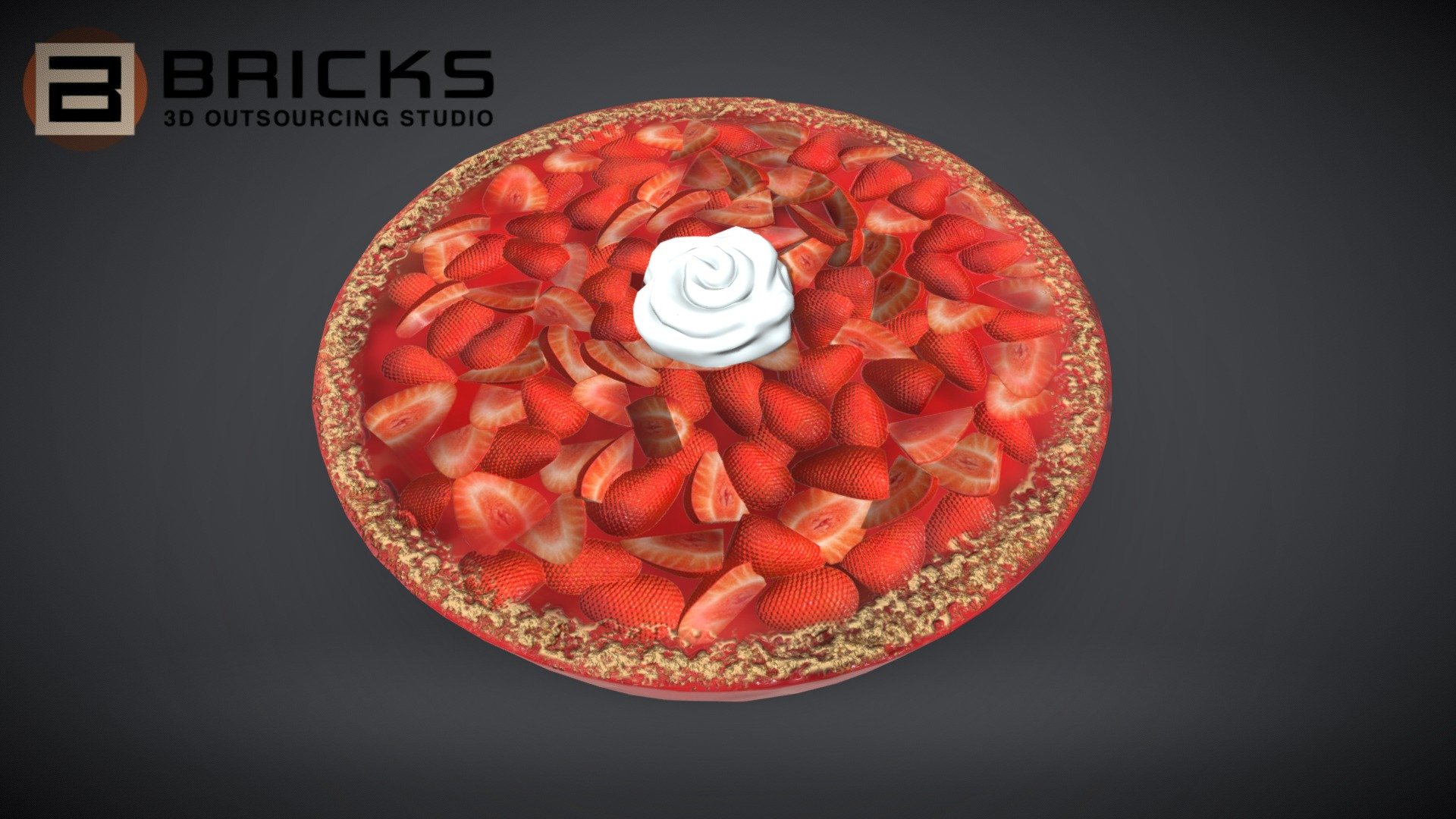 PieStrawberry 3d model