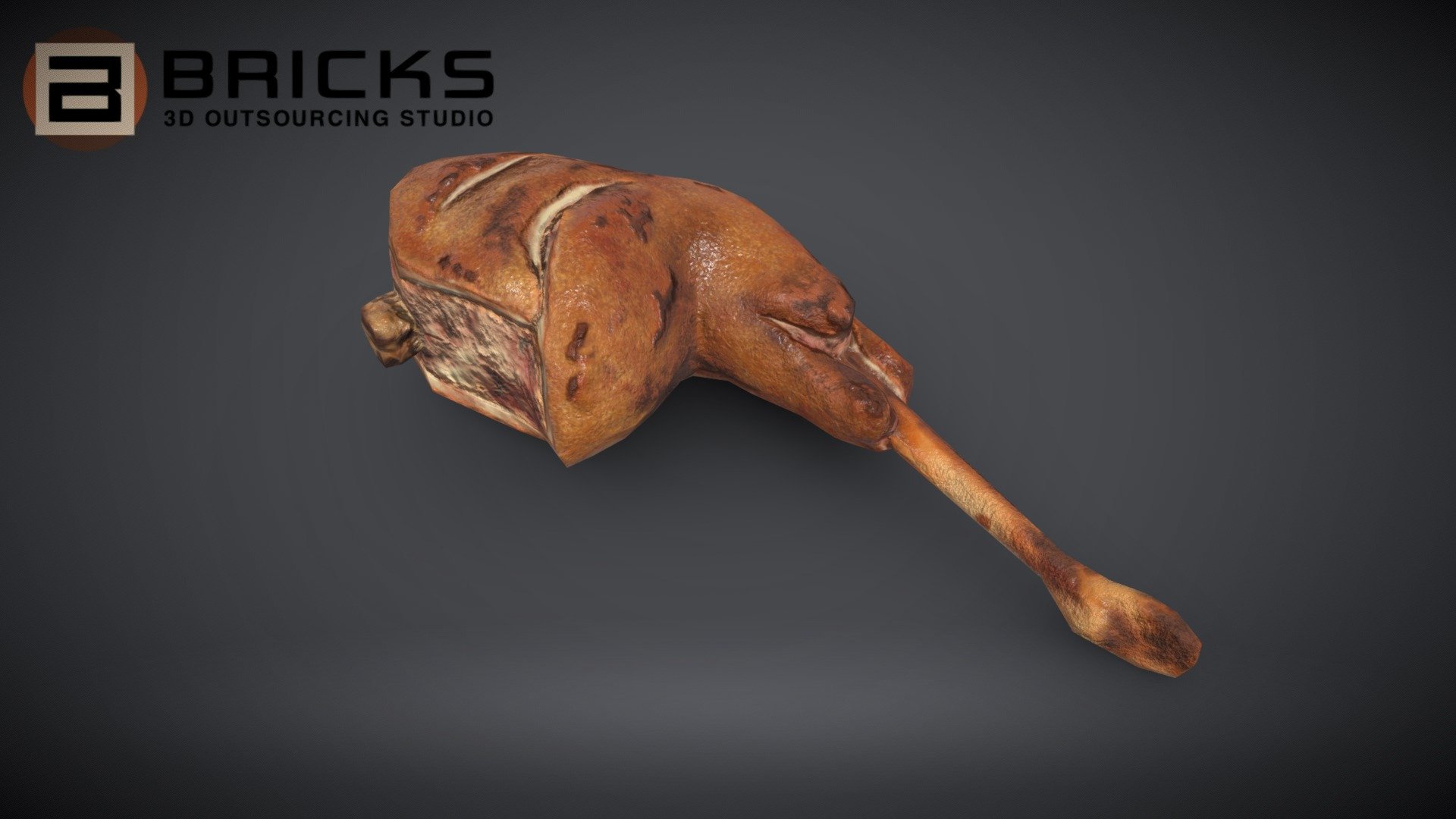 RabbitLegGrilled 3d model