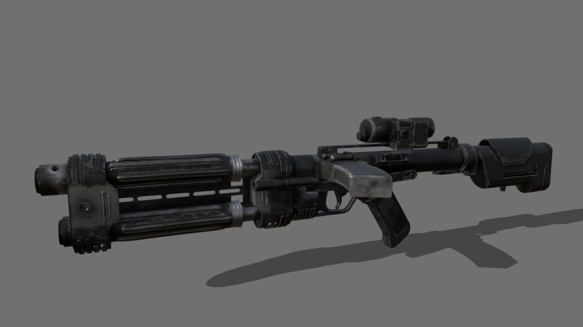 E-22 Blaster Rifle 3d model