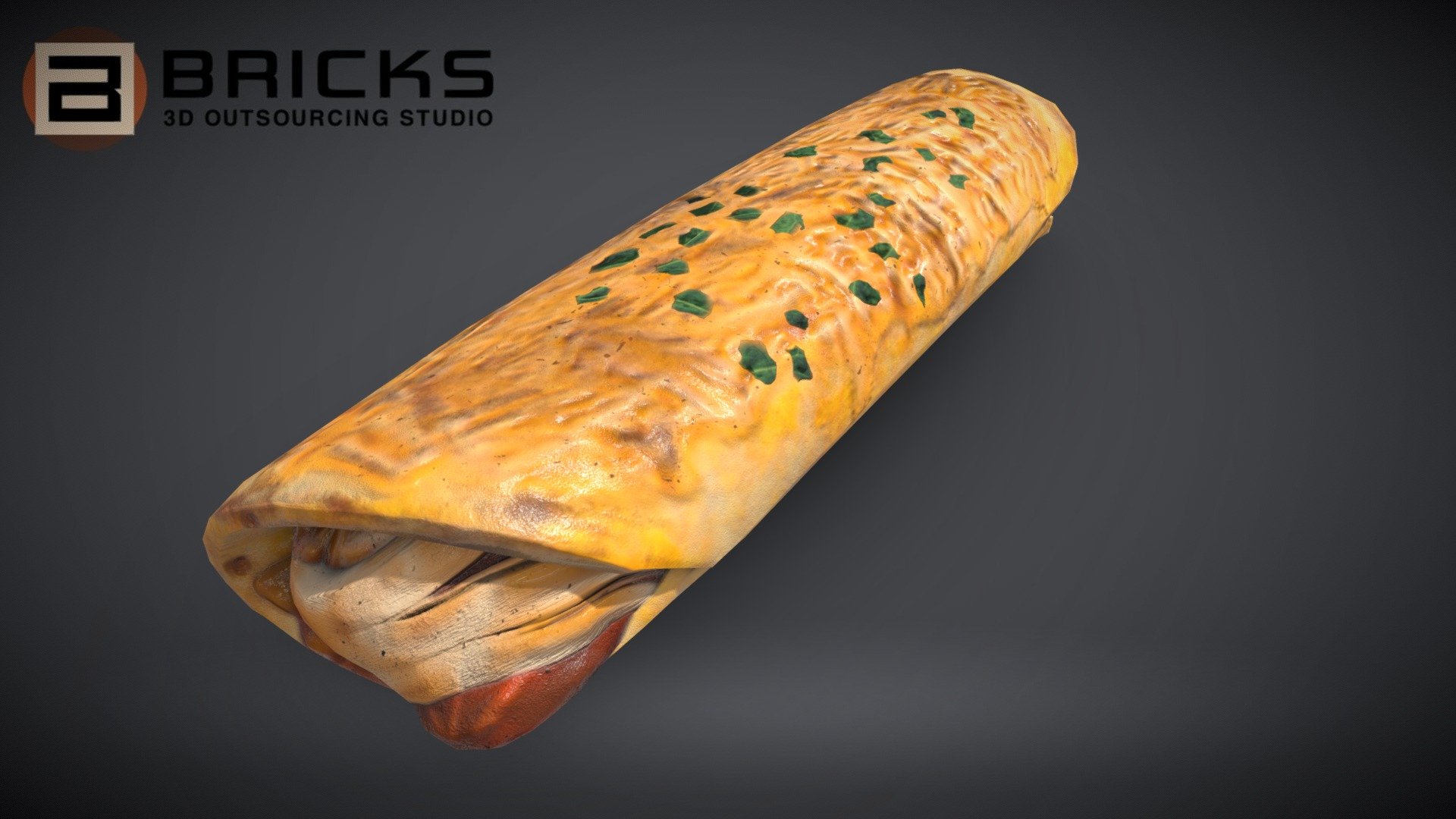 Chicken Enchilada 3d model