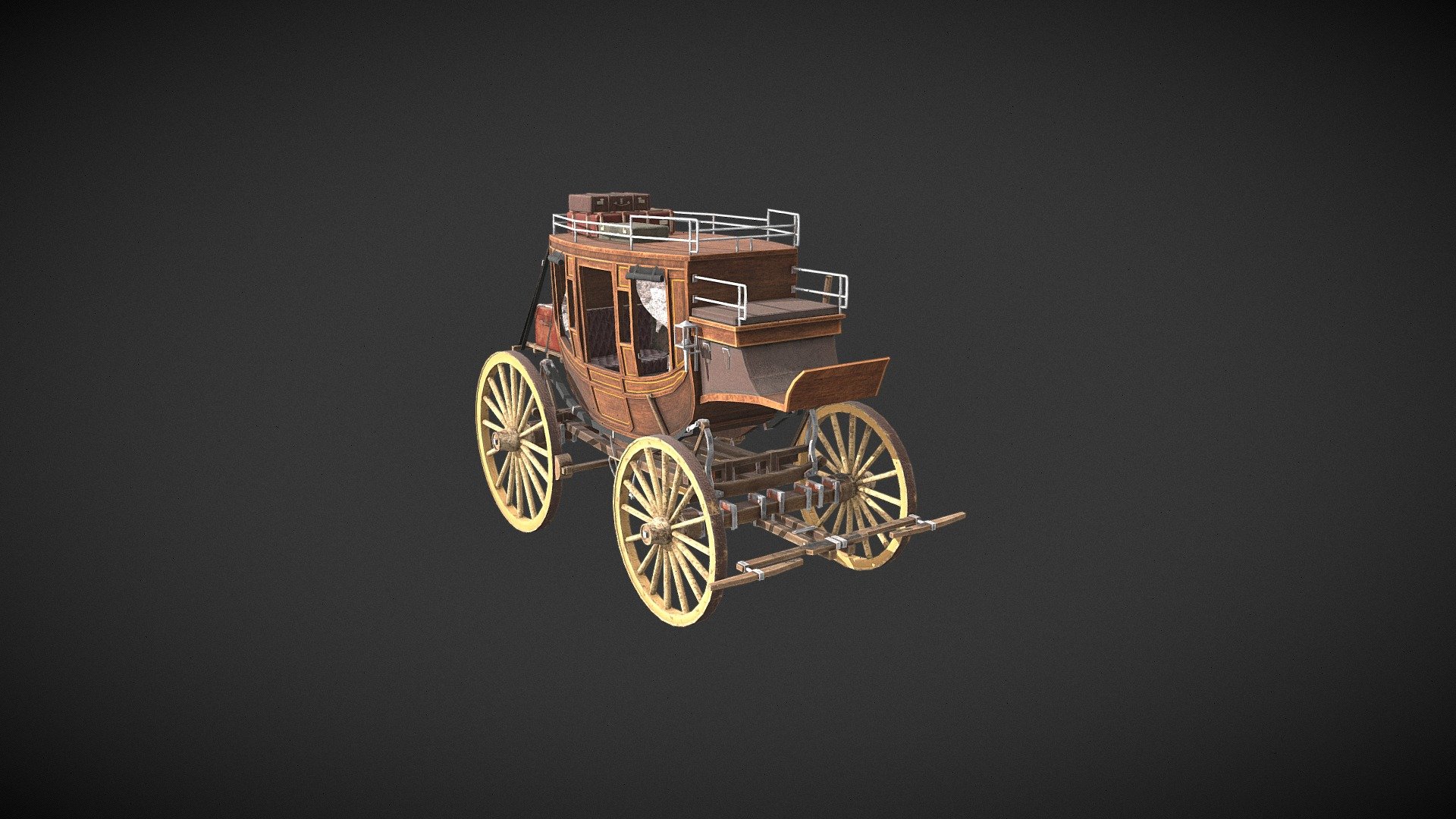 Coach Карета 3d model