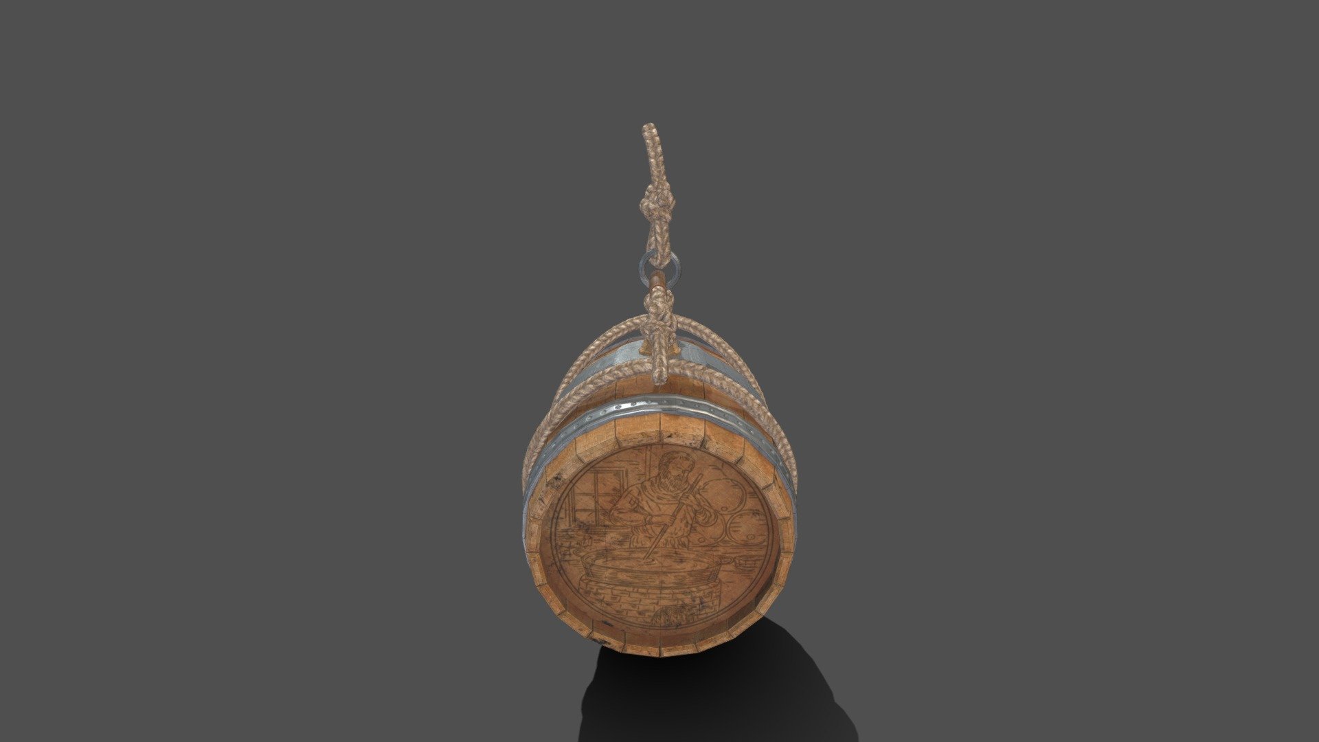 Hanging Keg 3d model