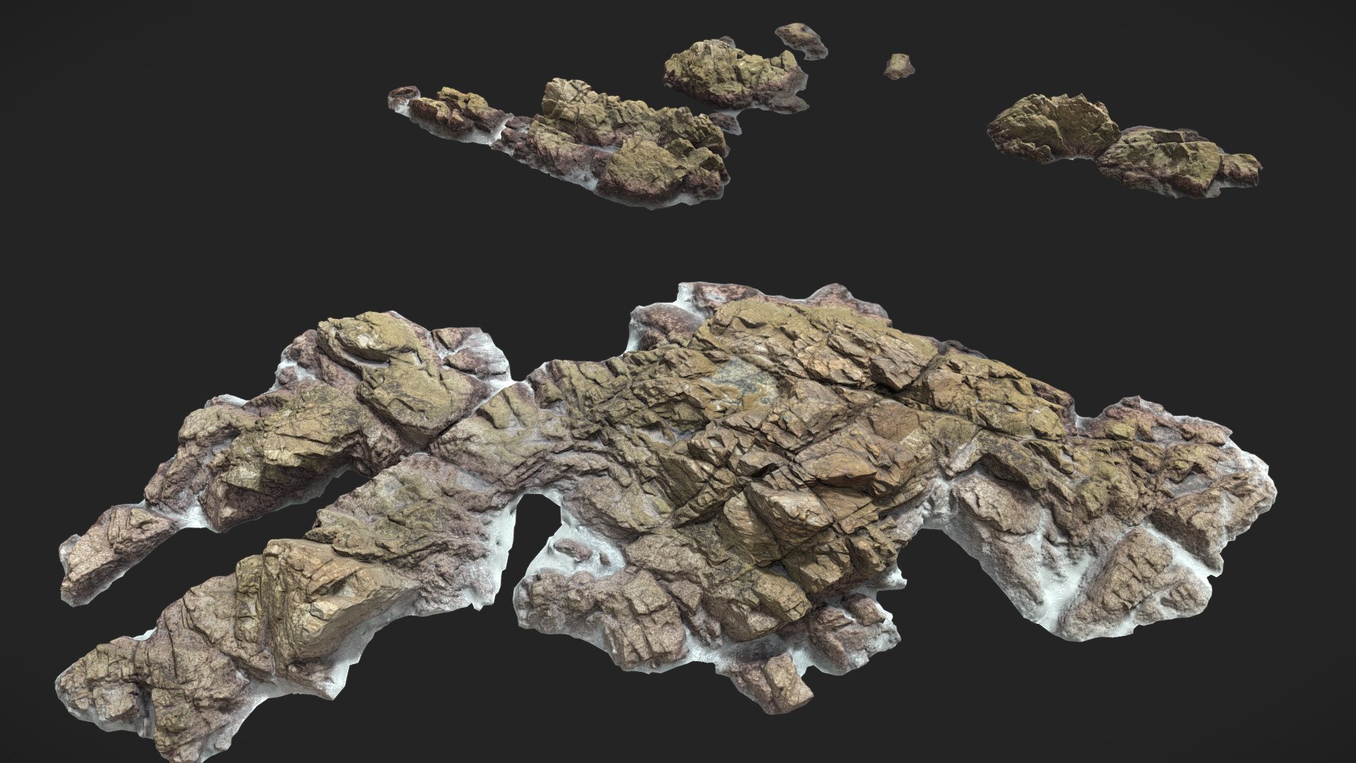 Big Rock Stone Beach Scan D 3d model