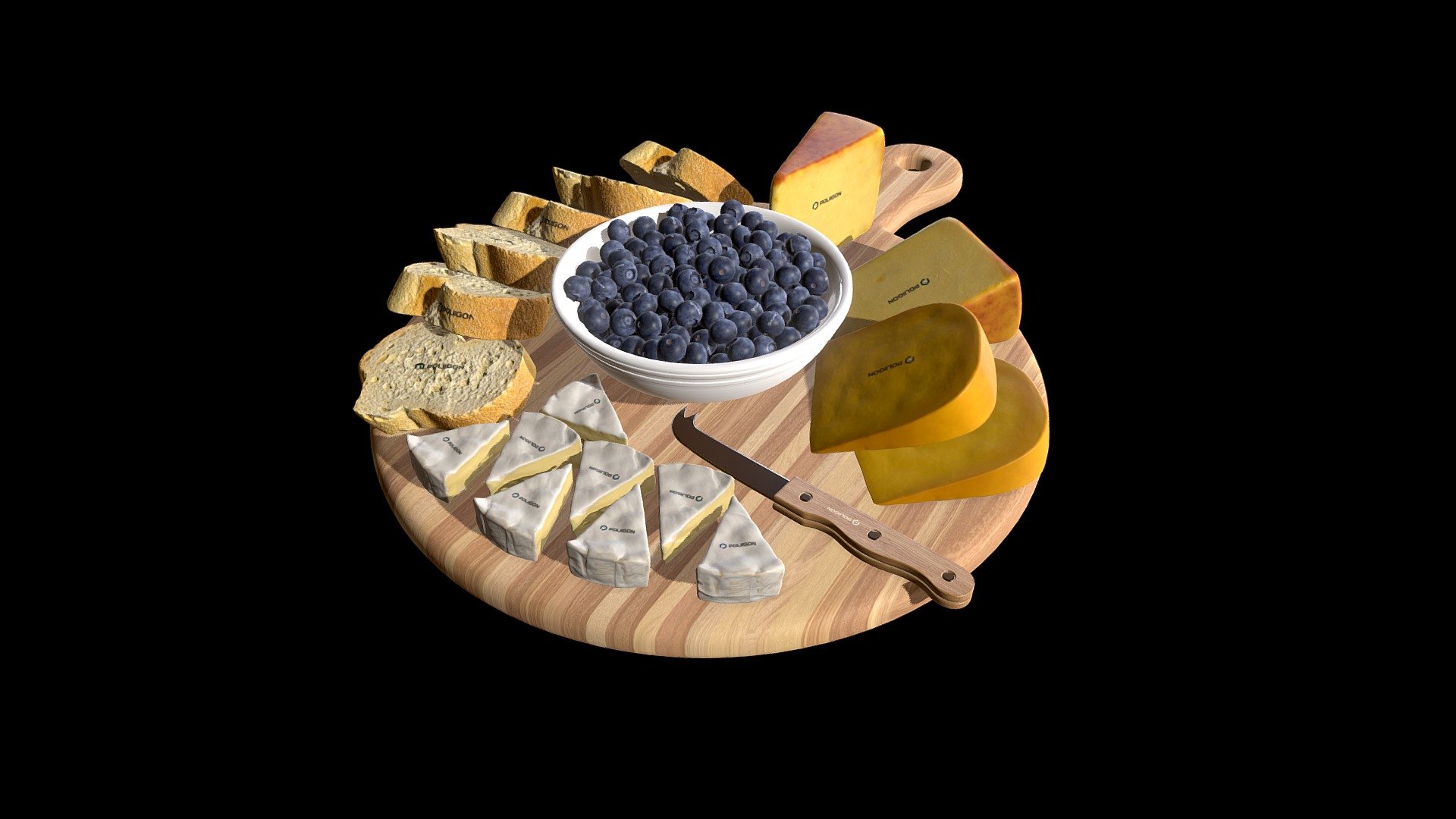 Food Platter 003 3d model