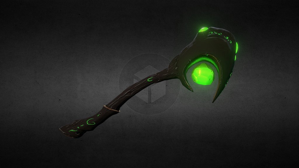 Underworld Magic Staff 3d model