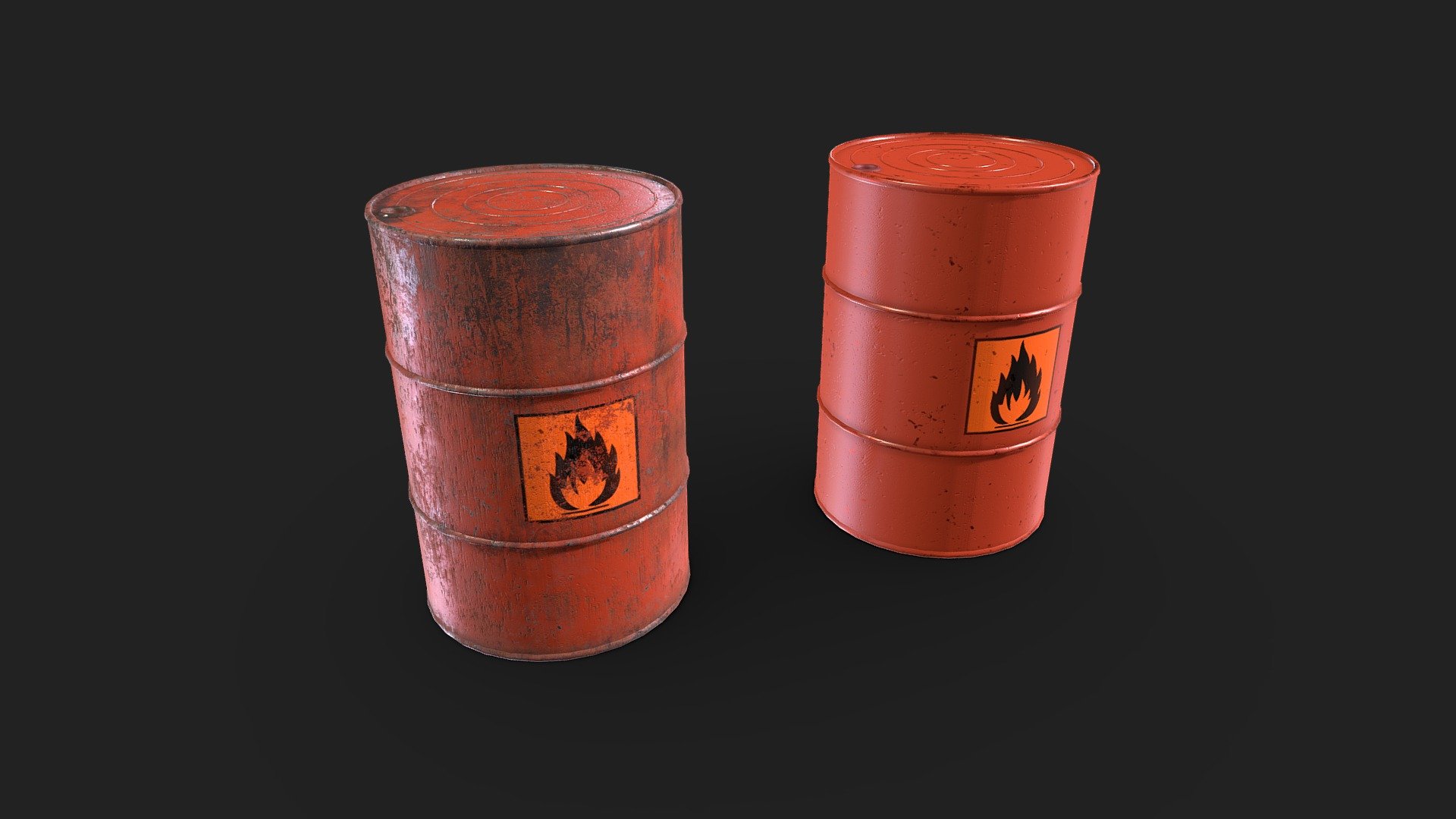 Explosive Barrel 3d model