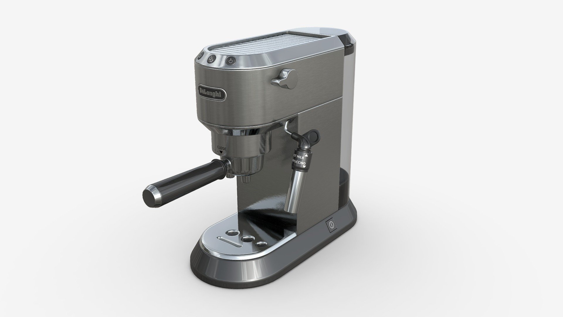 Manual espresso maker Delonghi EC685R Steel 3d model