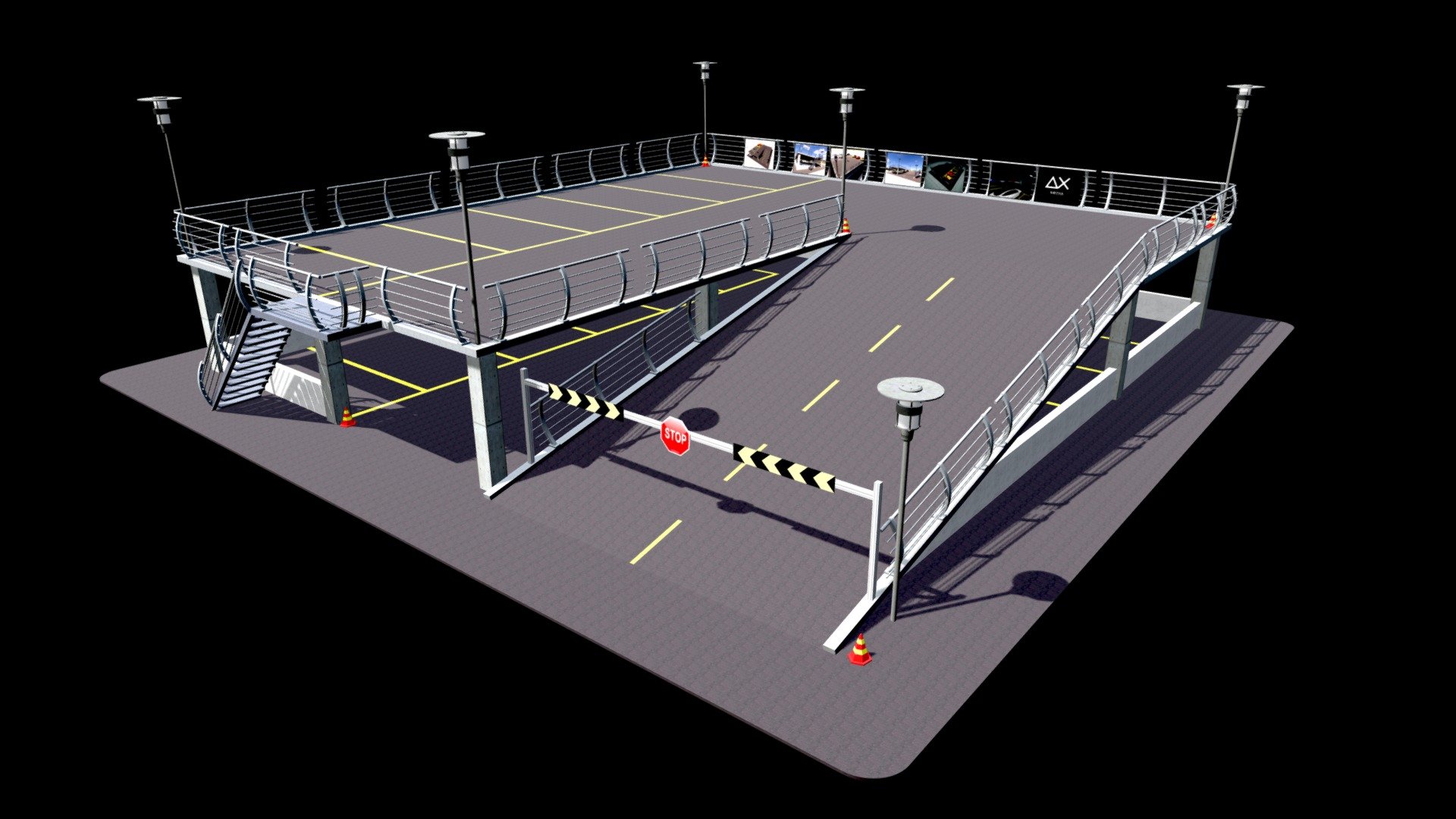 Parking 3d model