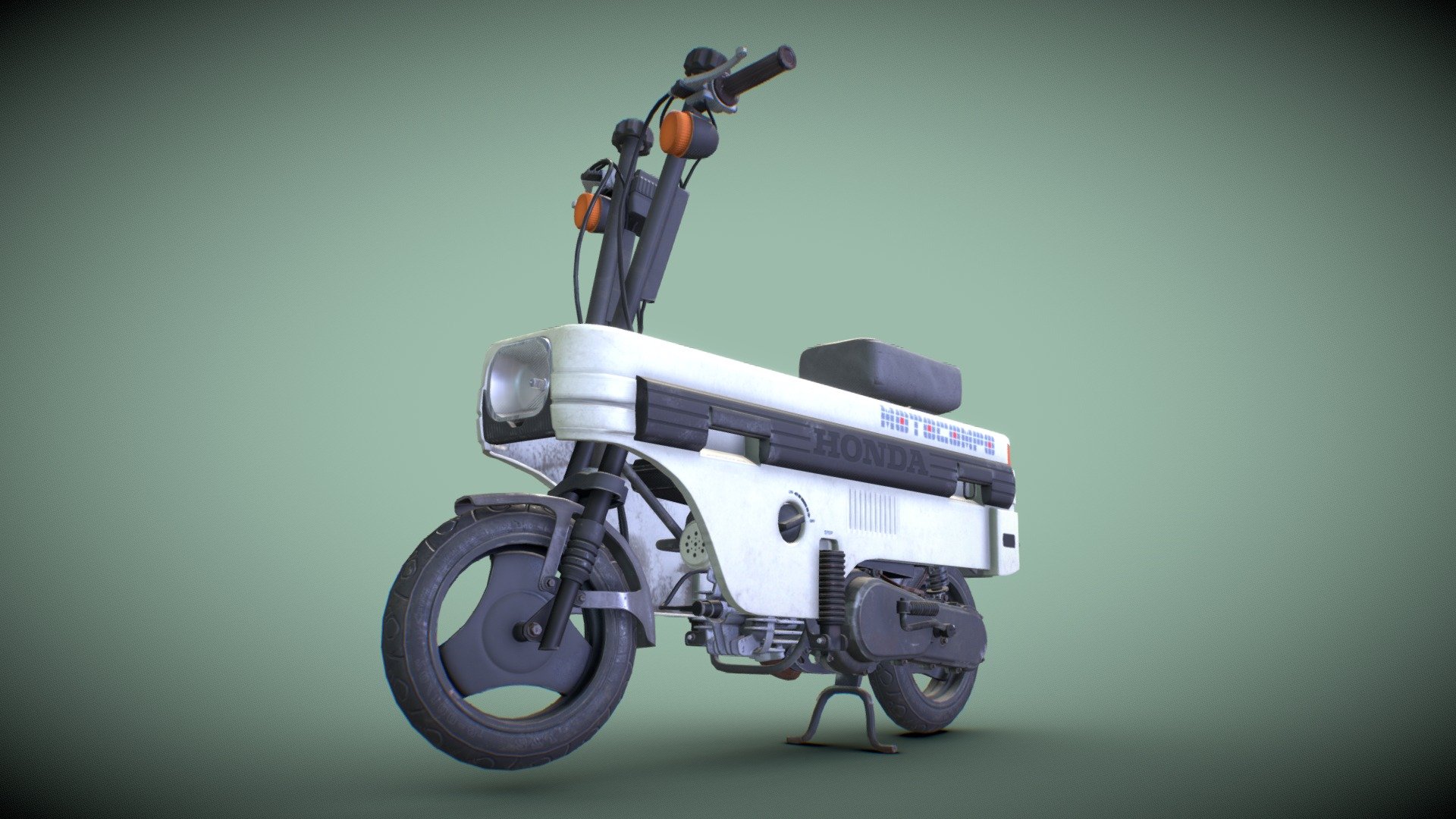 Honda Motocompo PBR 3d model