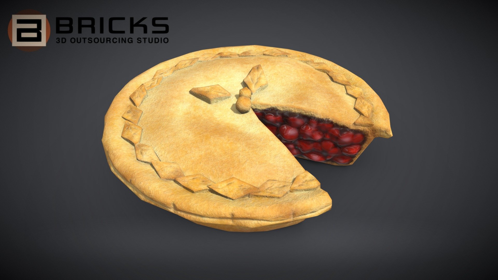 CherryPieChart 3d model