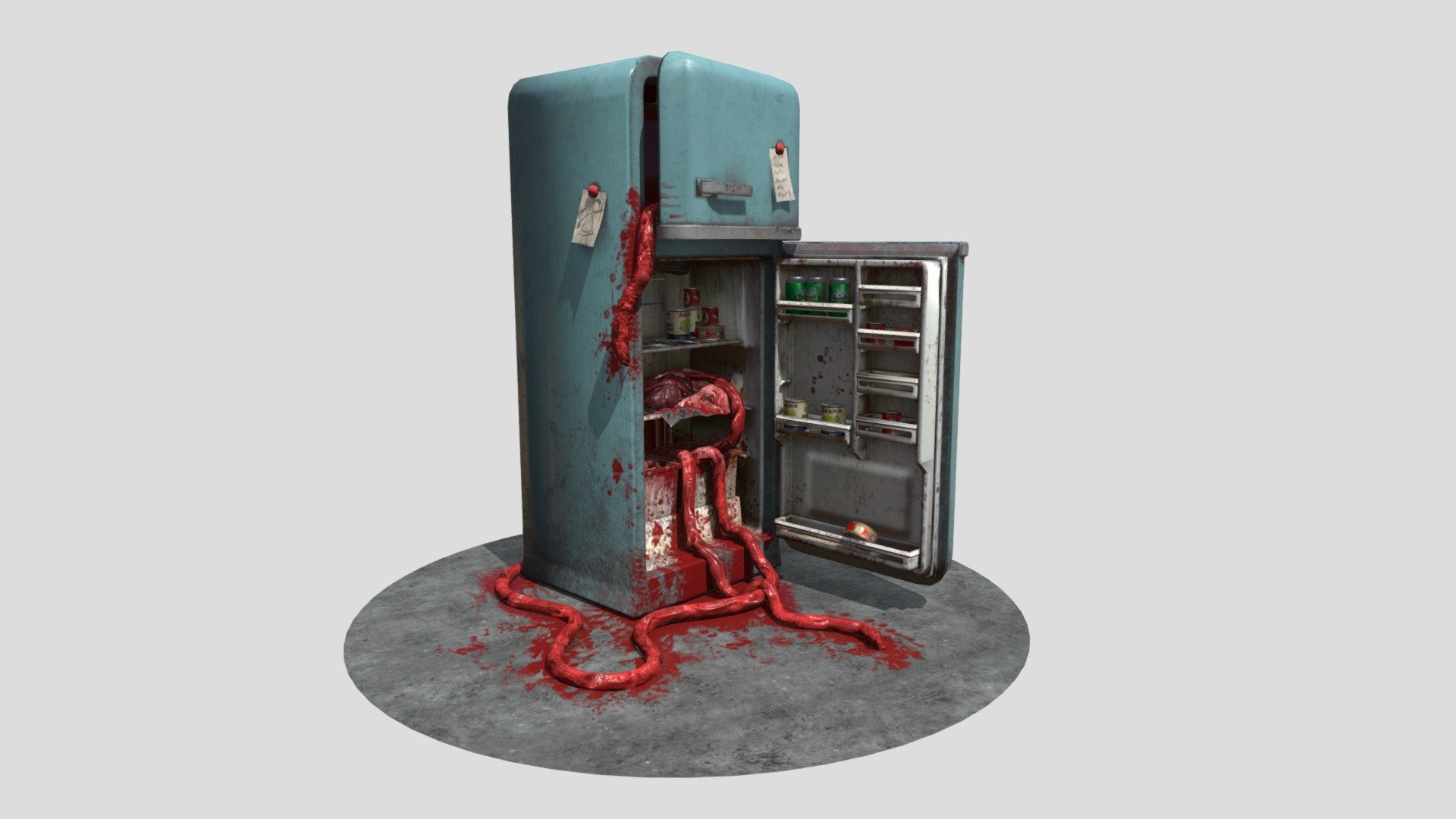 The fridge of Horror 3d model