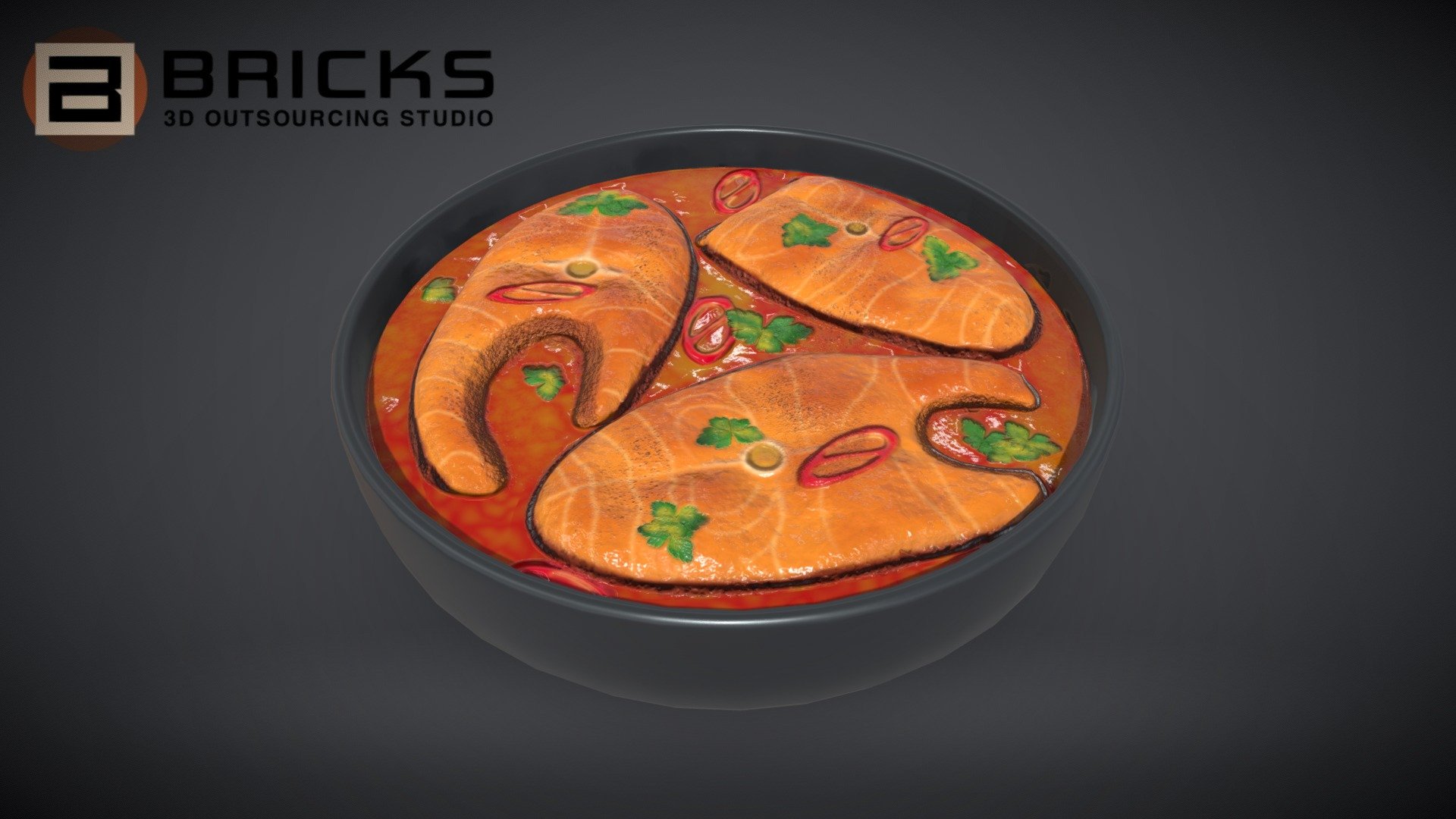 Macher Jhol 3d model