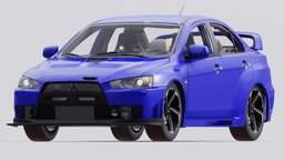 3d model Mitsubishi Lancer Evo