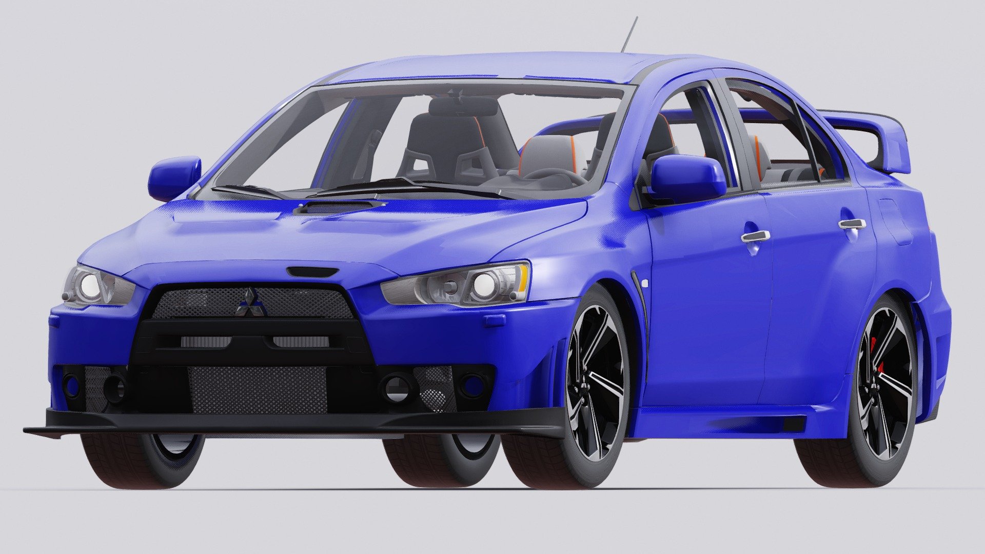 3d model Mitsubishi Lancer Evo 3d model