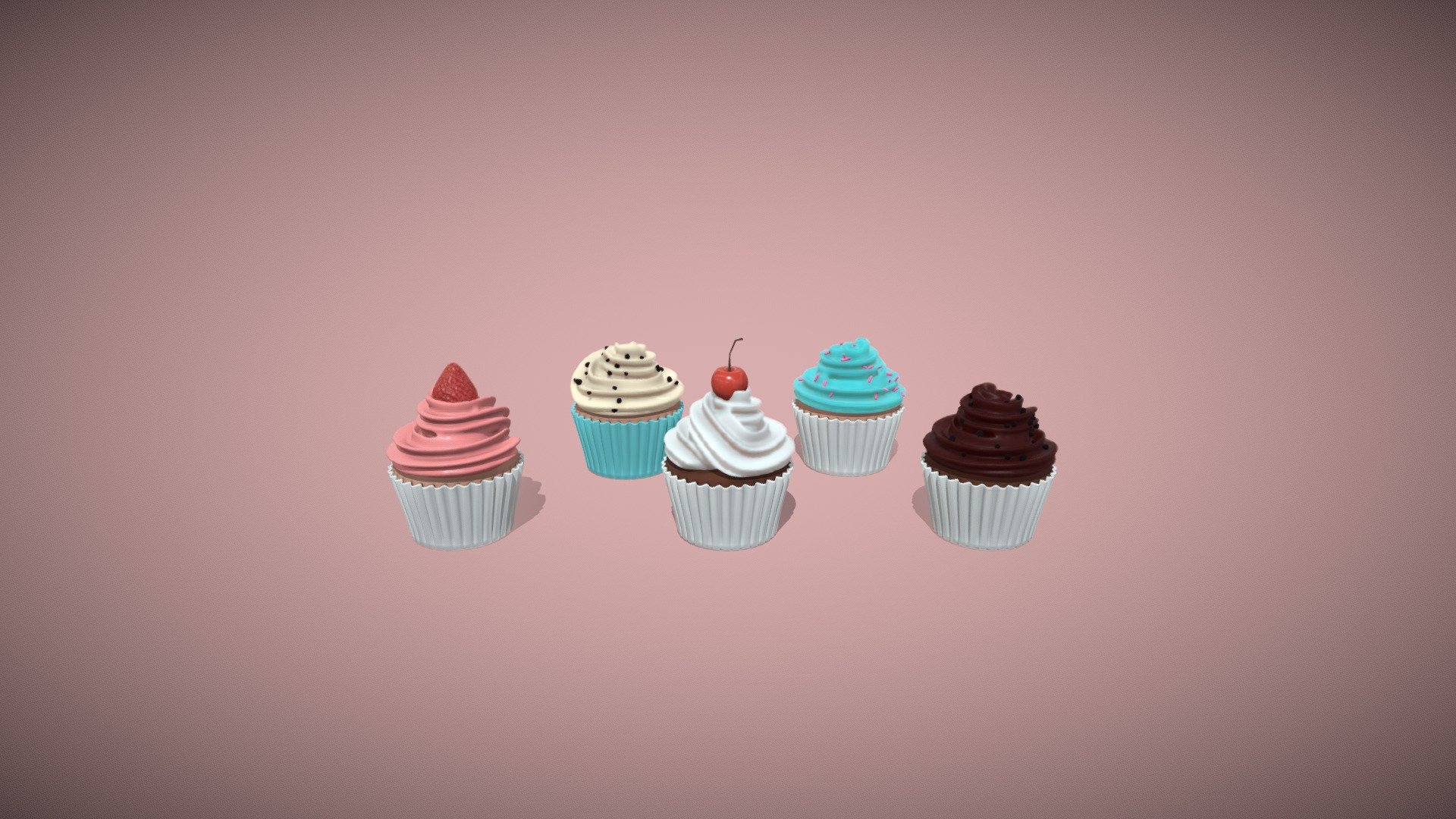 Cupcakes 3d model