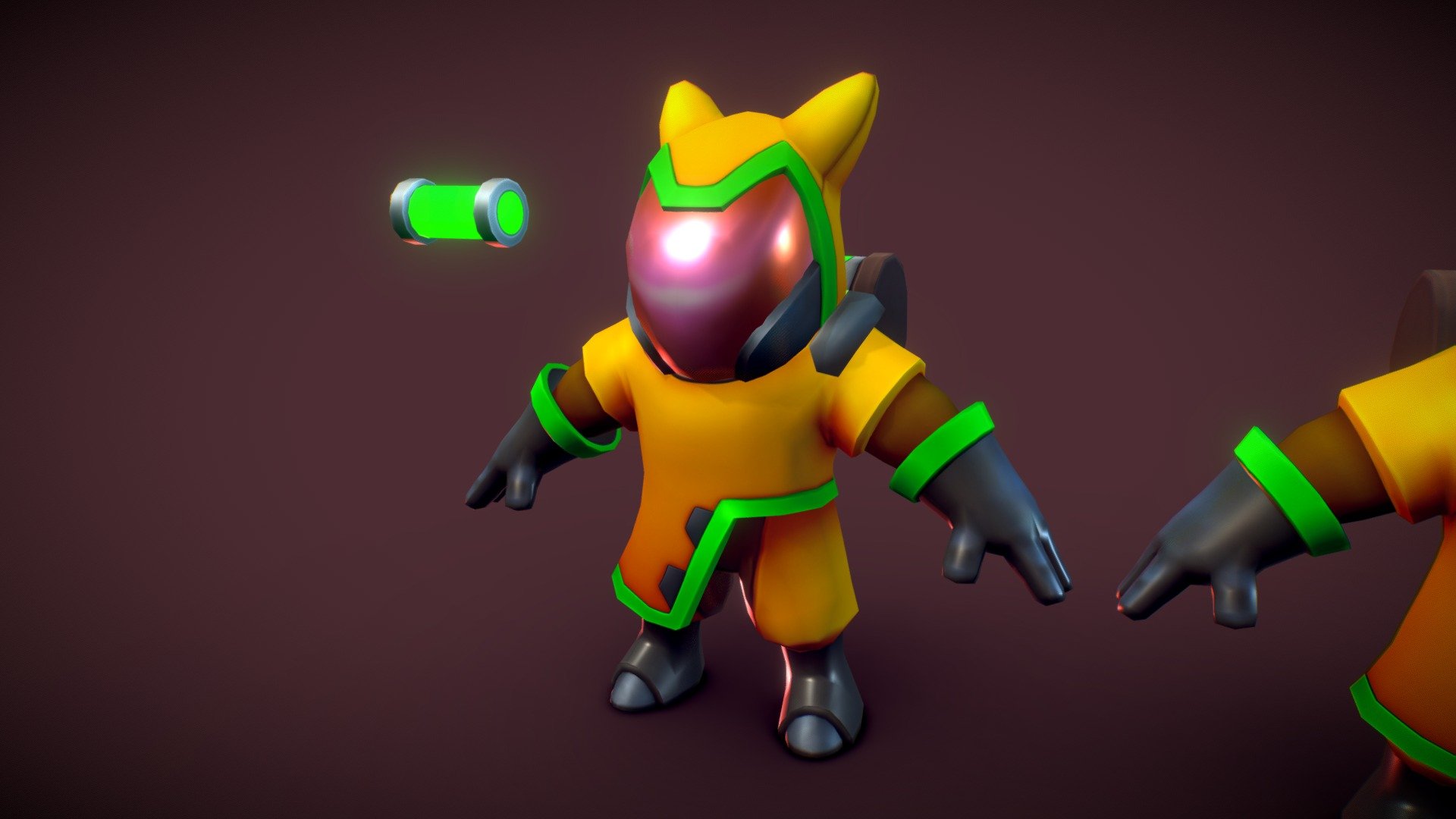 Toxic Cat 3d model