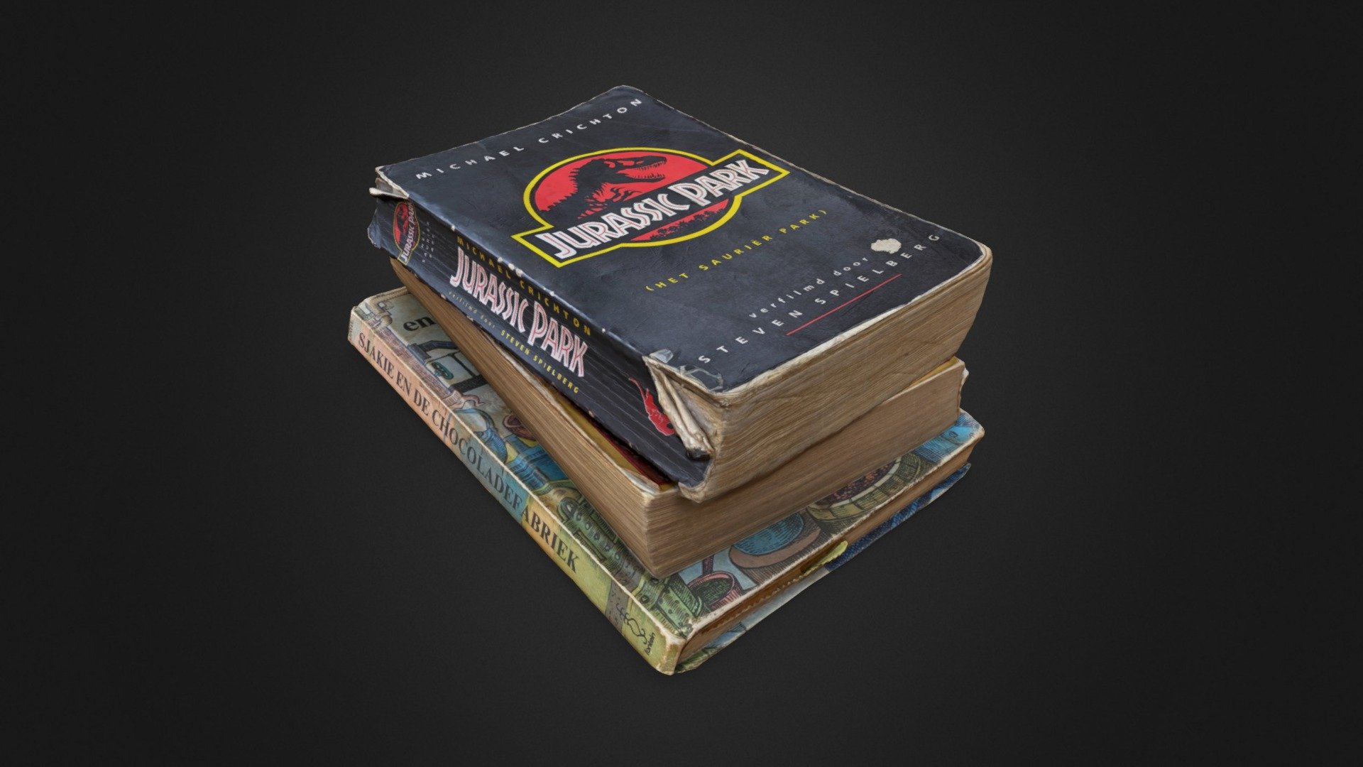 Childhood books 3d model