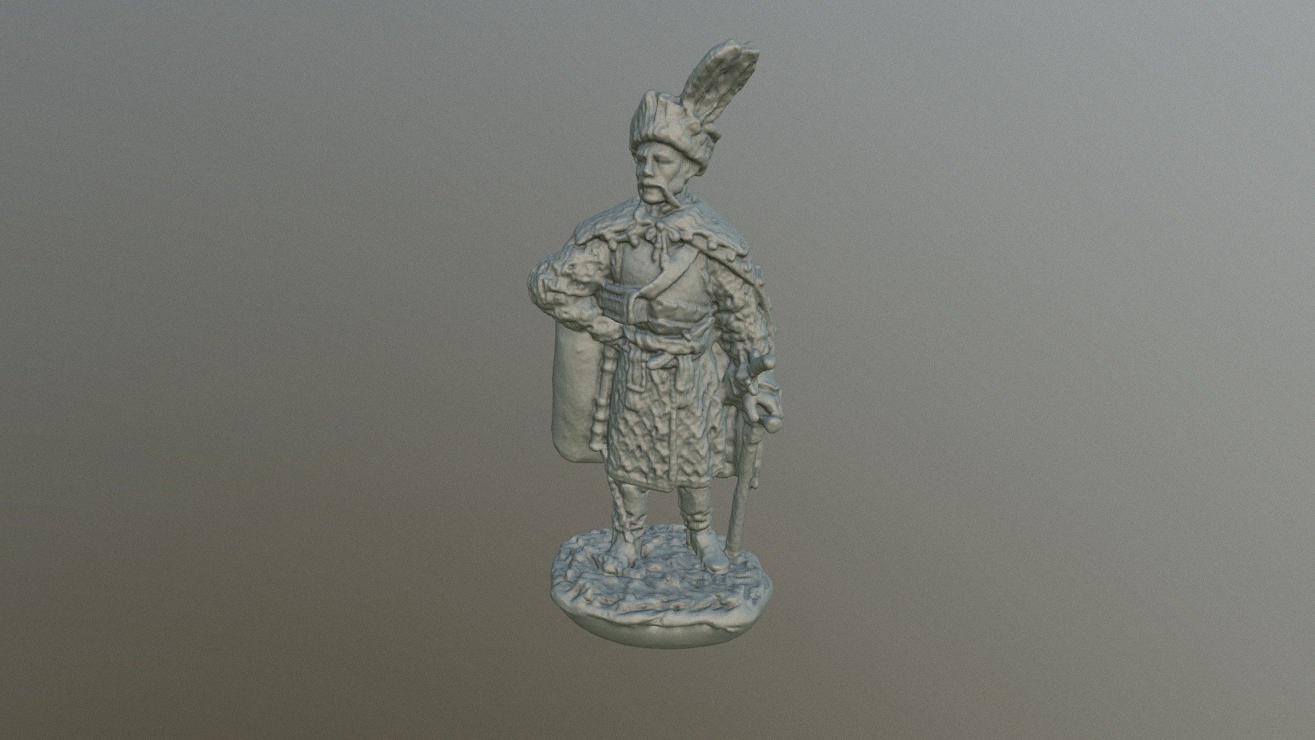 Cossack colonel, Ukraine, 17 century 3d model