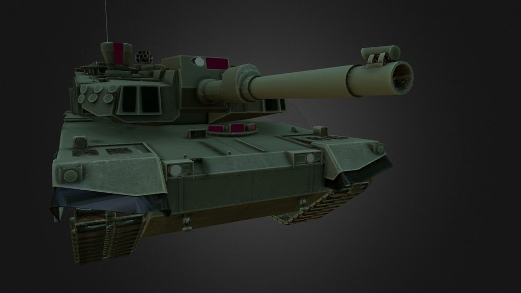 K 2 Black Panther Tank 3d model