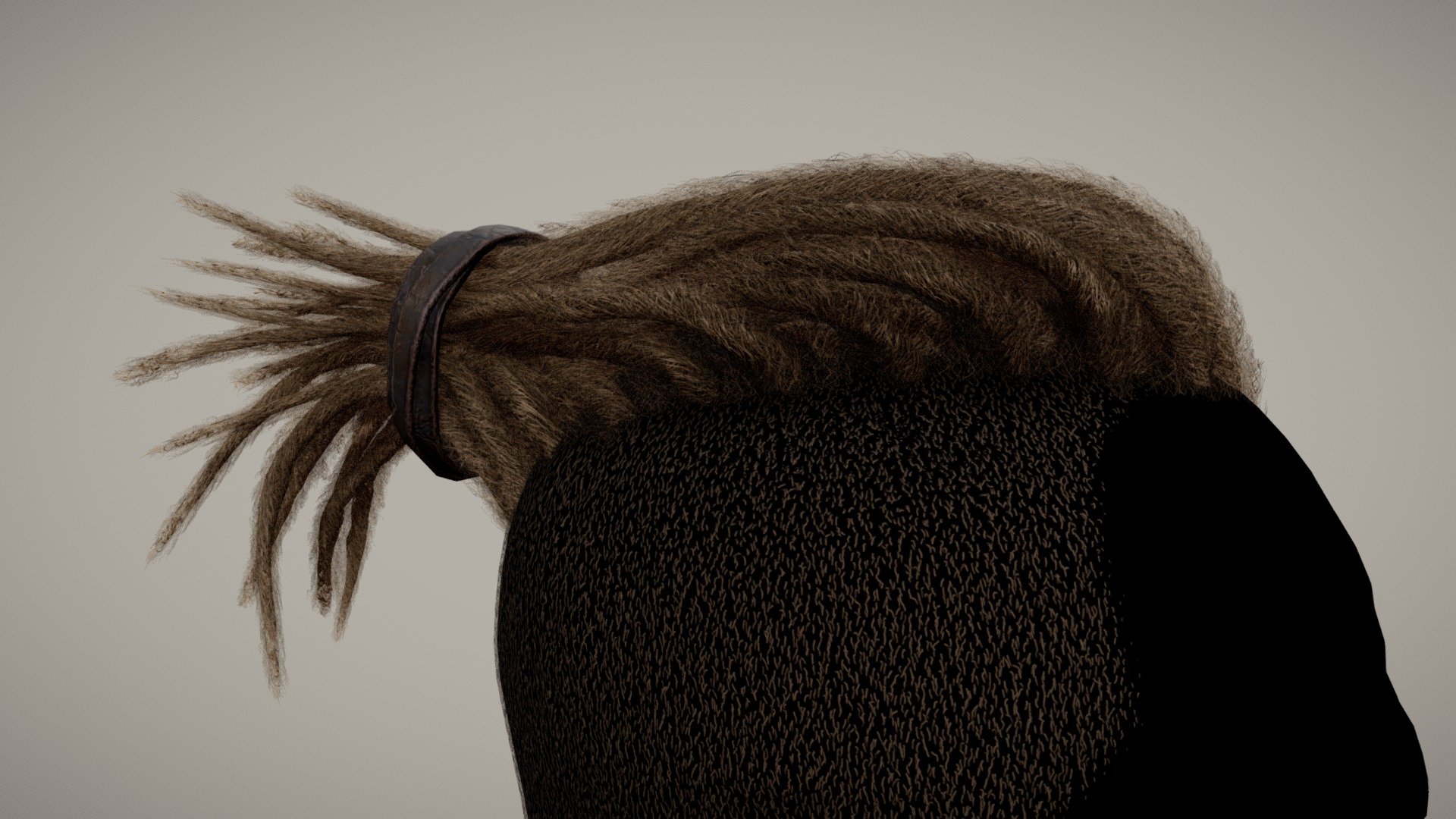 Dreadlocks hairstyle (game ready) 3d model