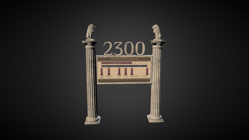 Los 2300 días/The 2300 days 3d model