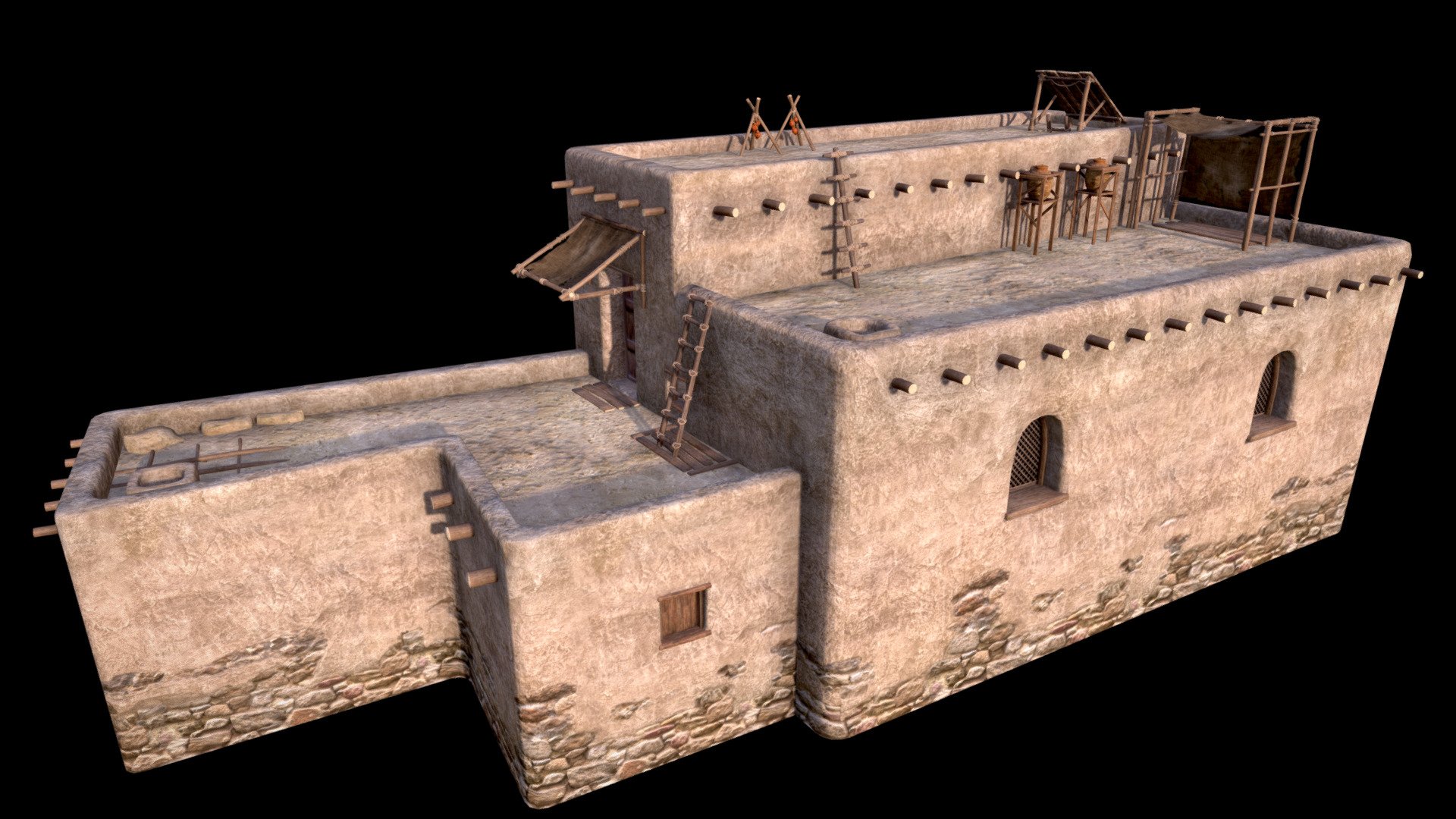 Mesopotamian House #12 3d model