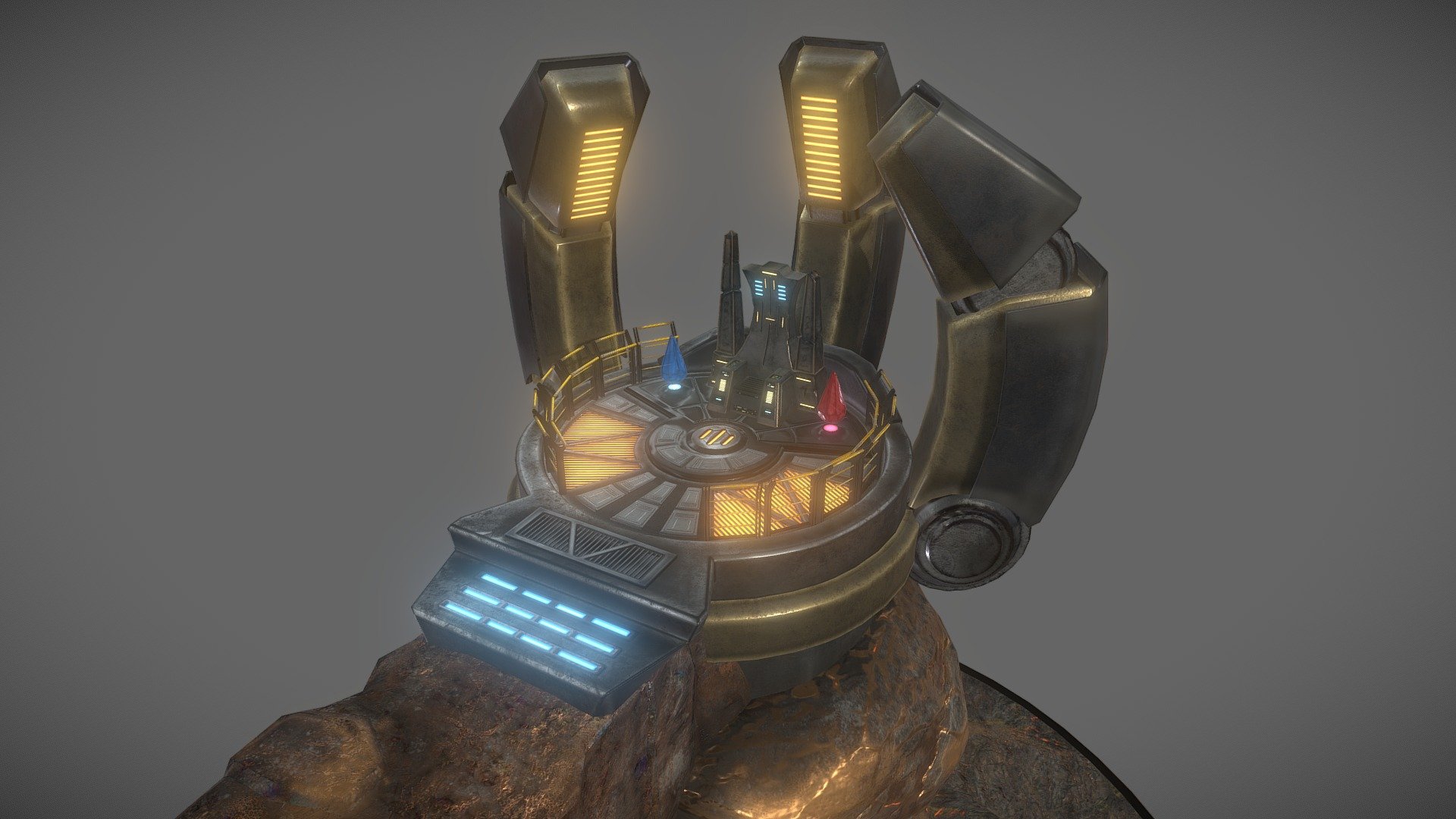 Fantasy Throne V1 3d model