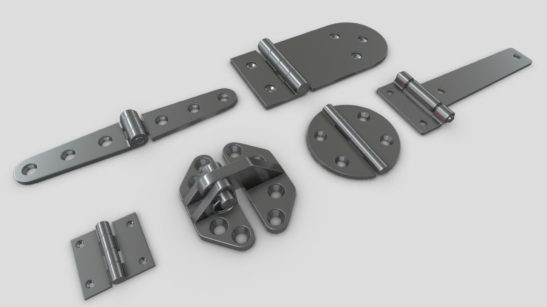 Hinges Collection 3d model