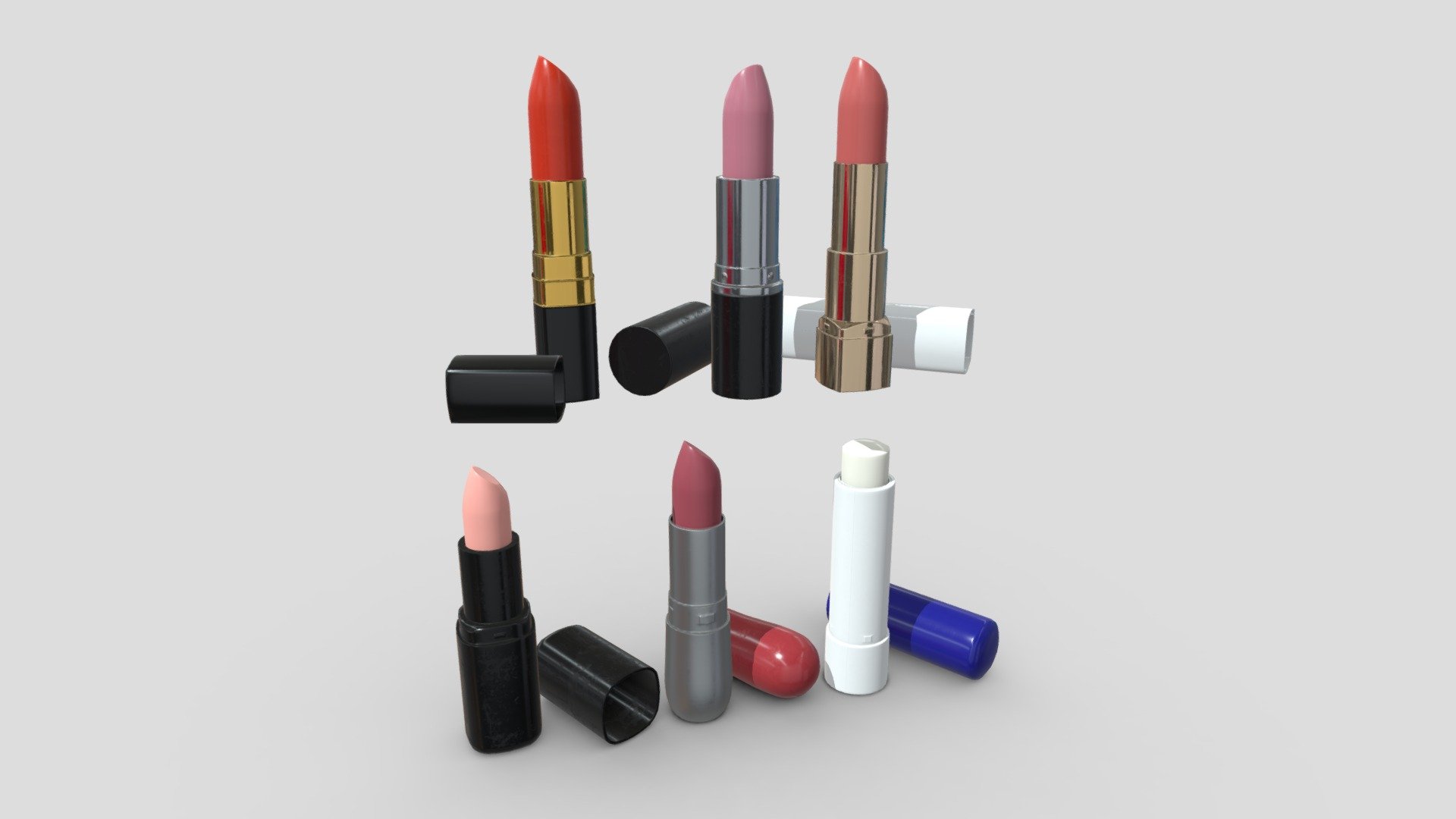 Lipstick Pack 3d model