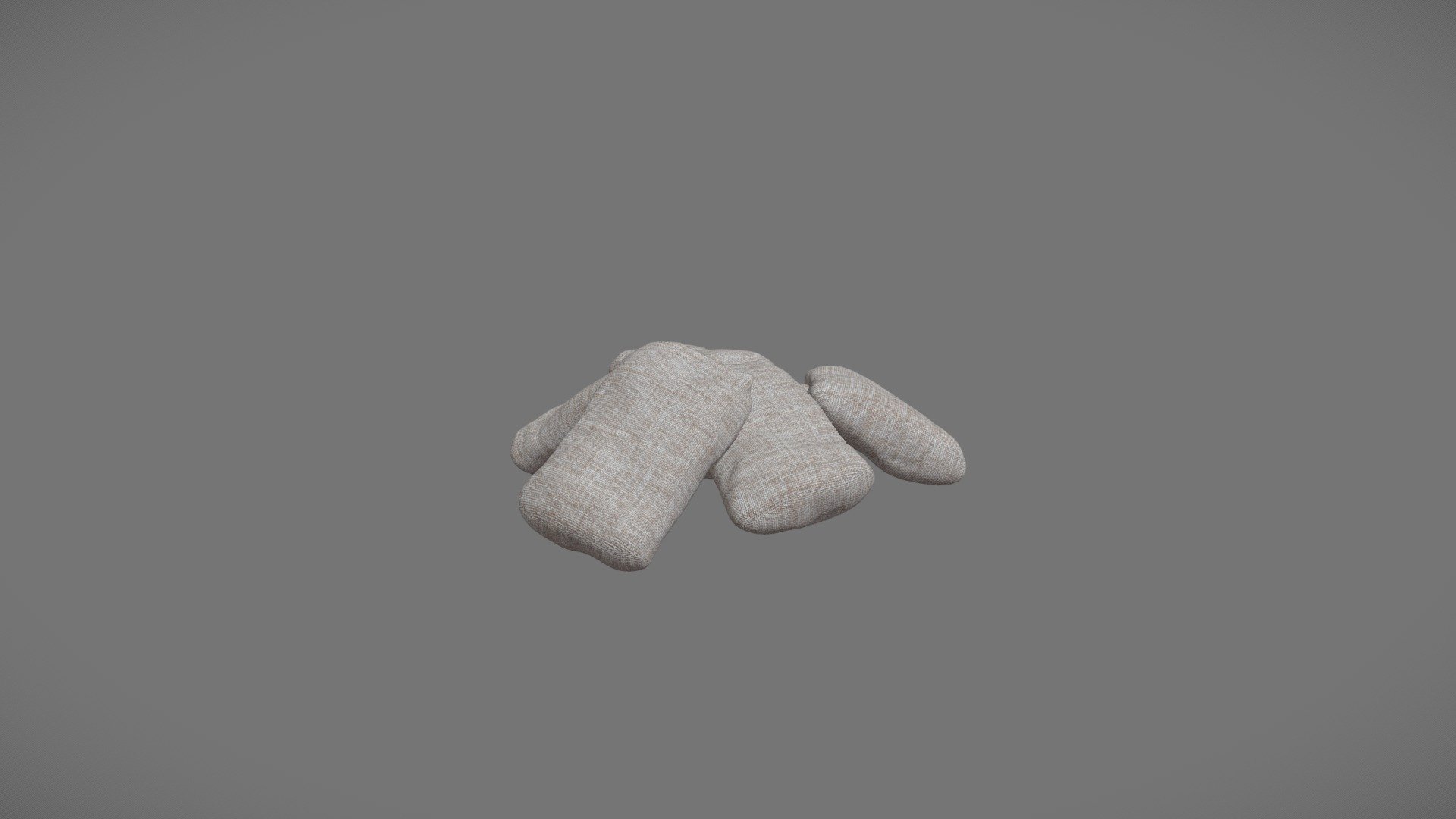 Scattered Sacks 3d model