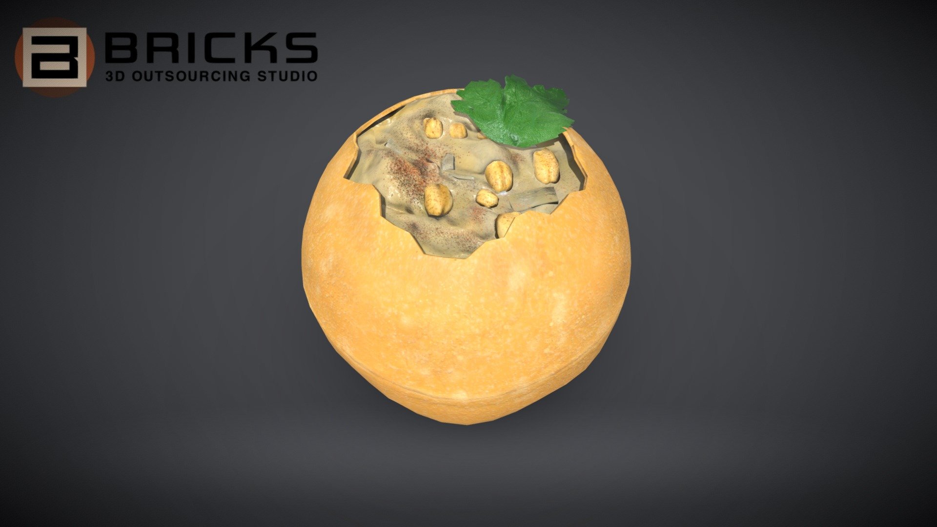 PaniPuri 3d model