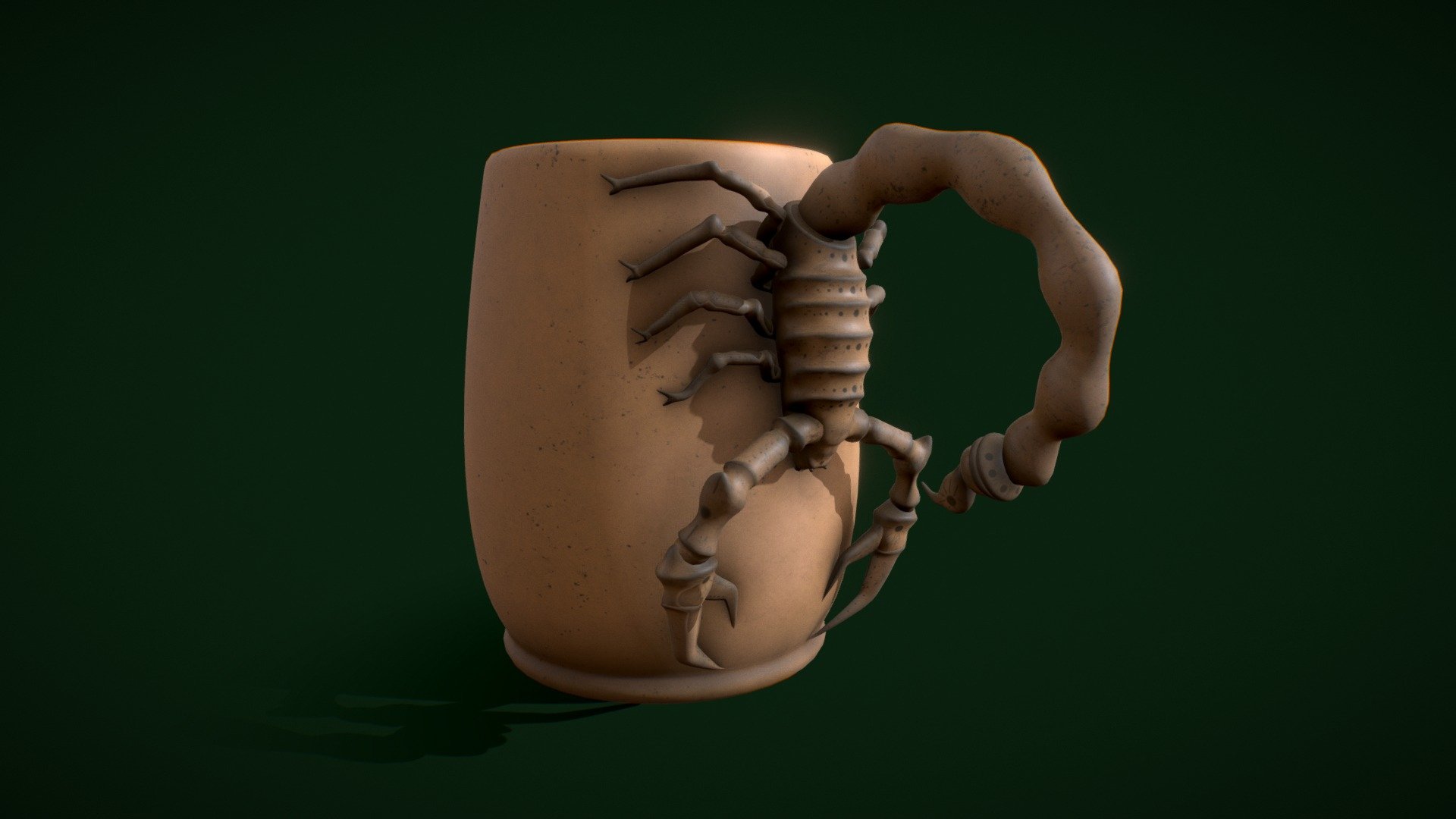 Scorpion cup 3d model