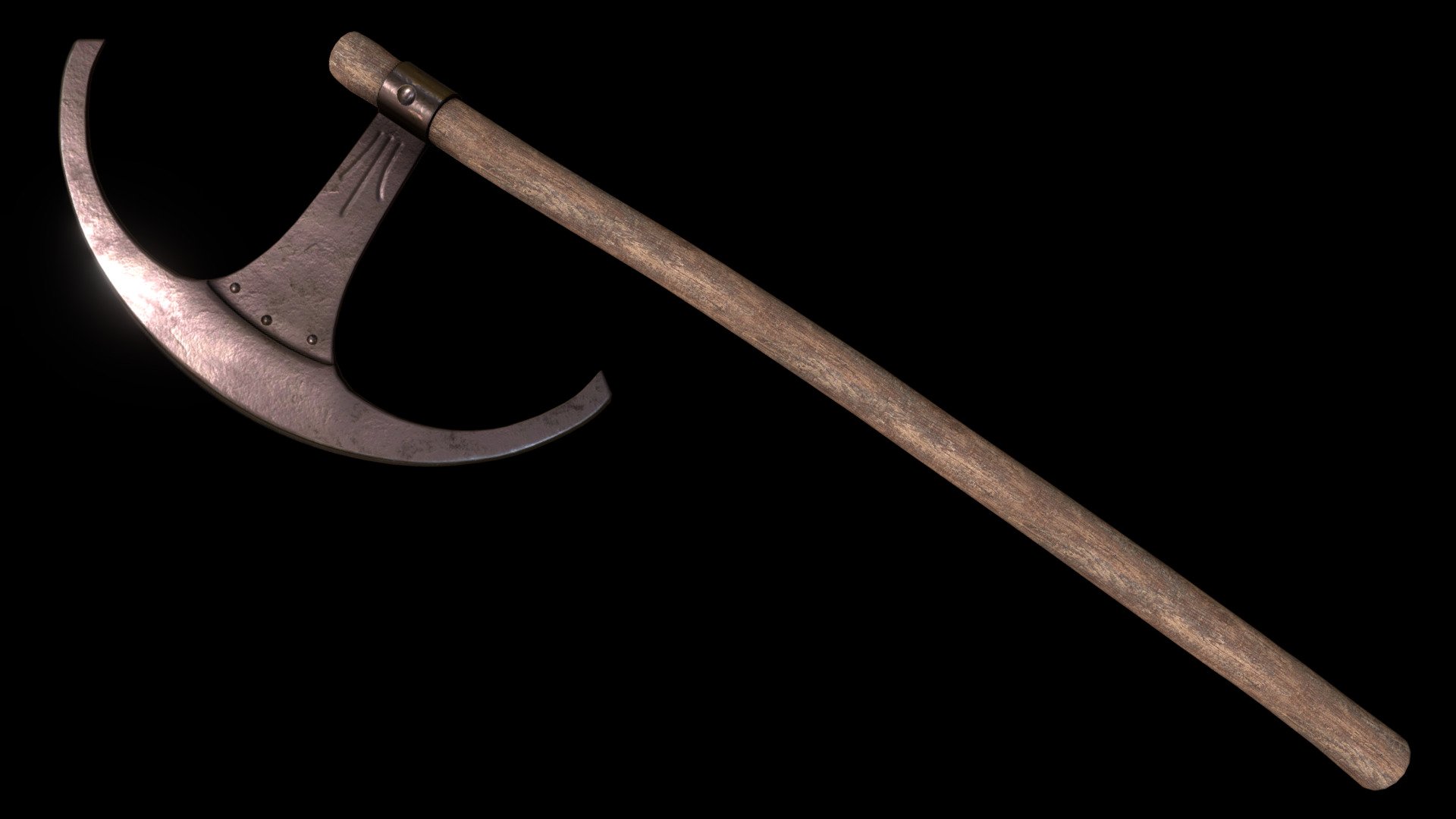 Egyptian Axe 01 3d model