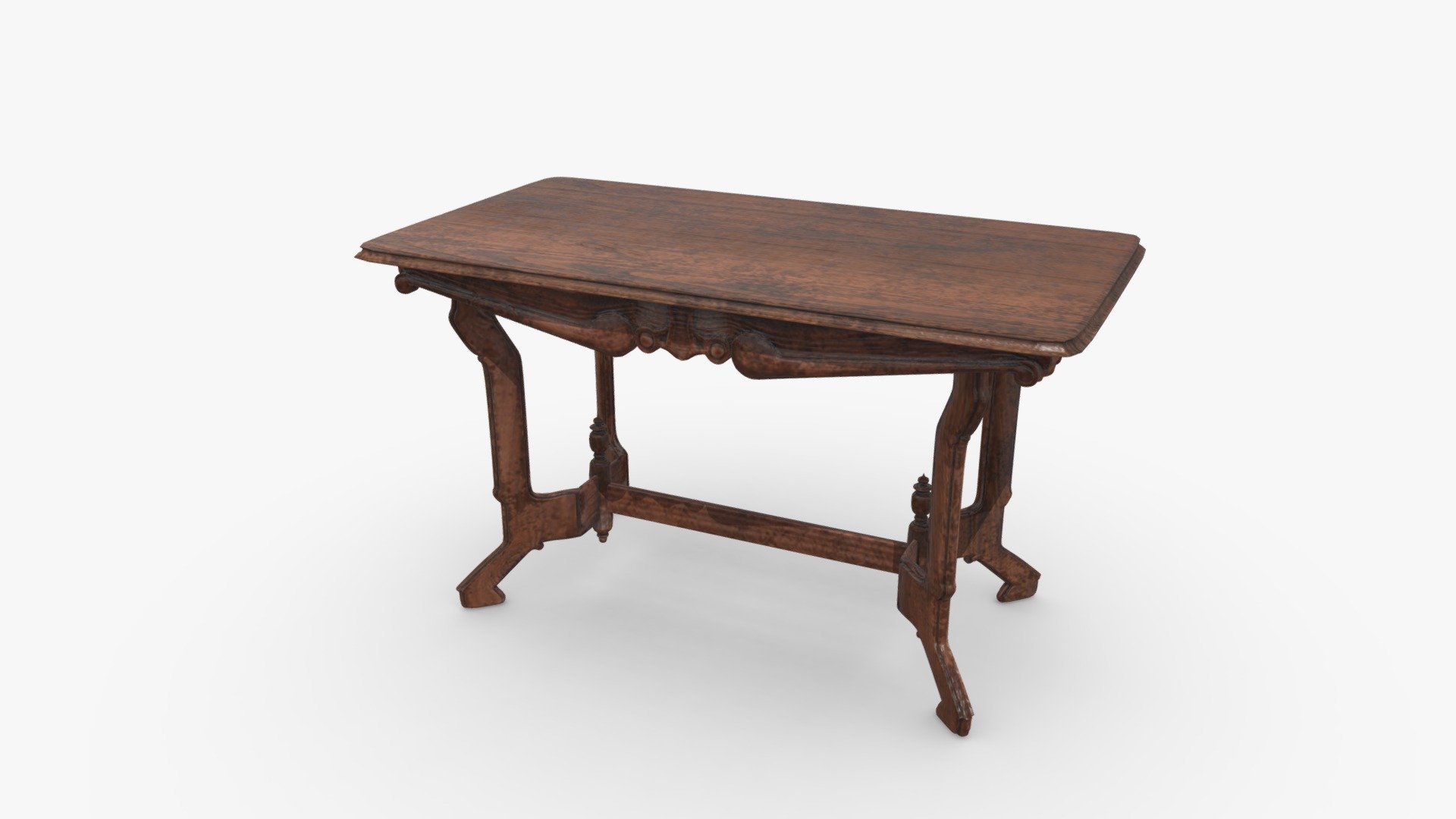 Carved Victorian Style Table 3d model