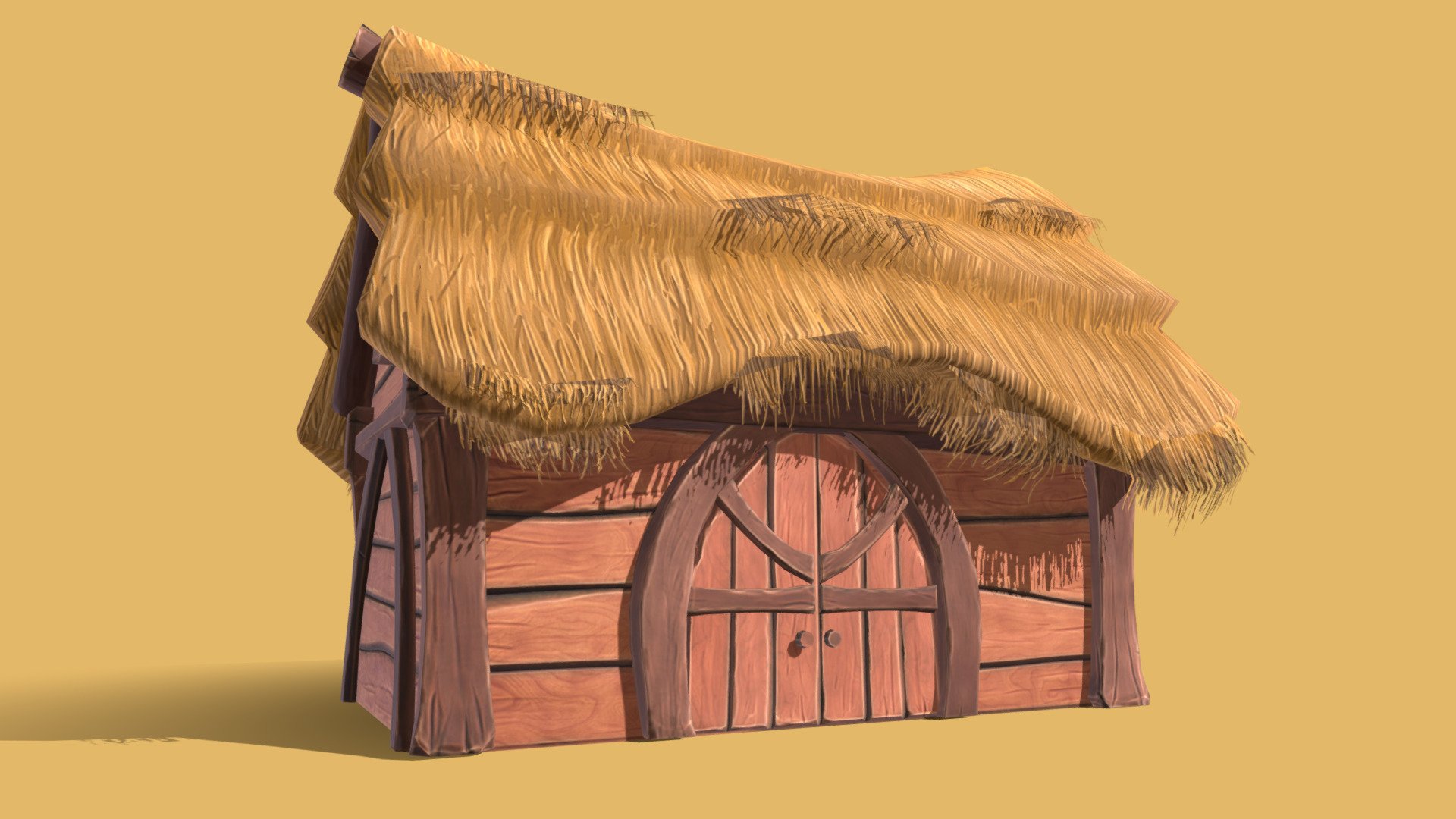 Village Barn 3d model