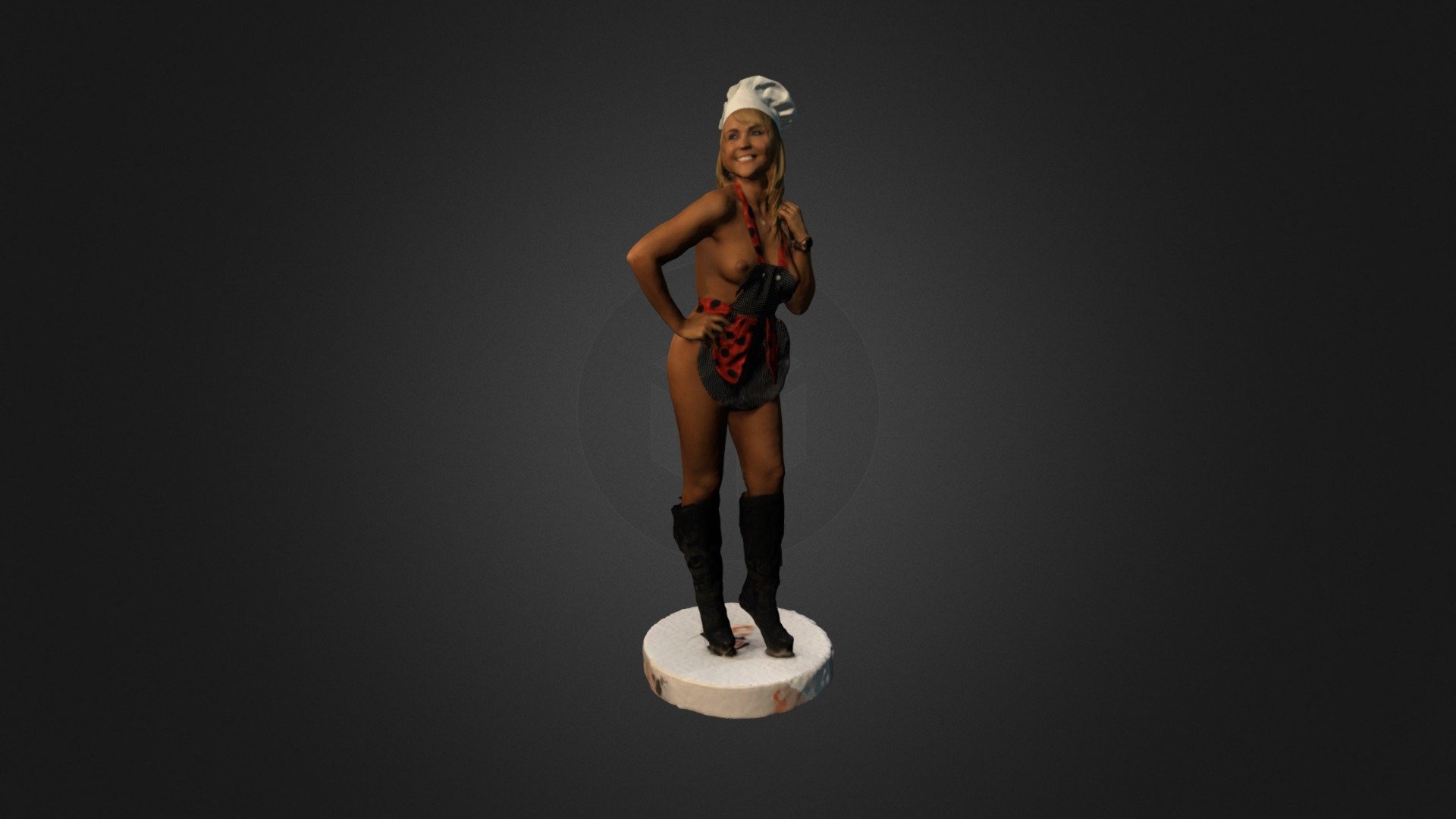 Cocinera_fullbody 3d model