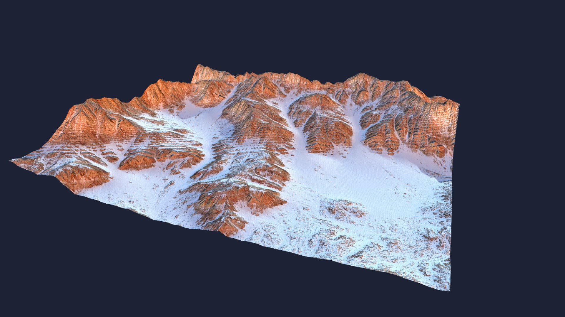 Snowy Mountain 3d model