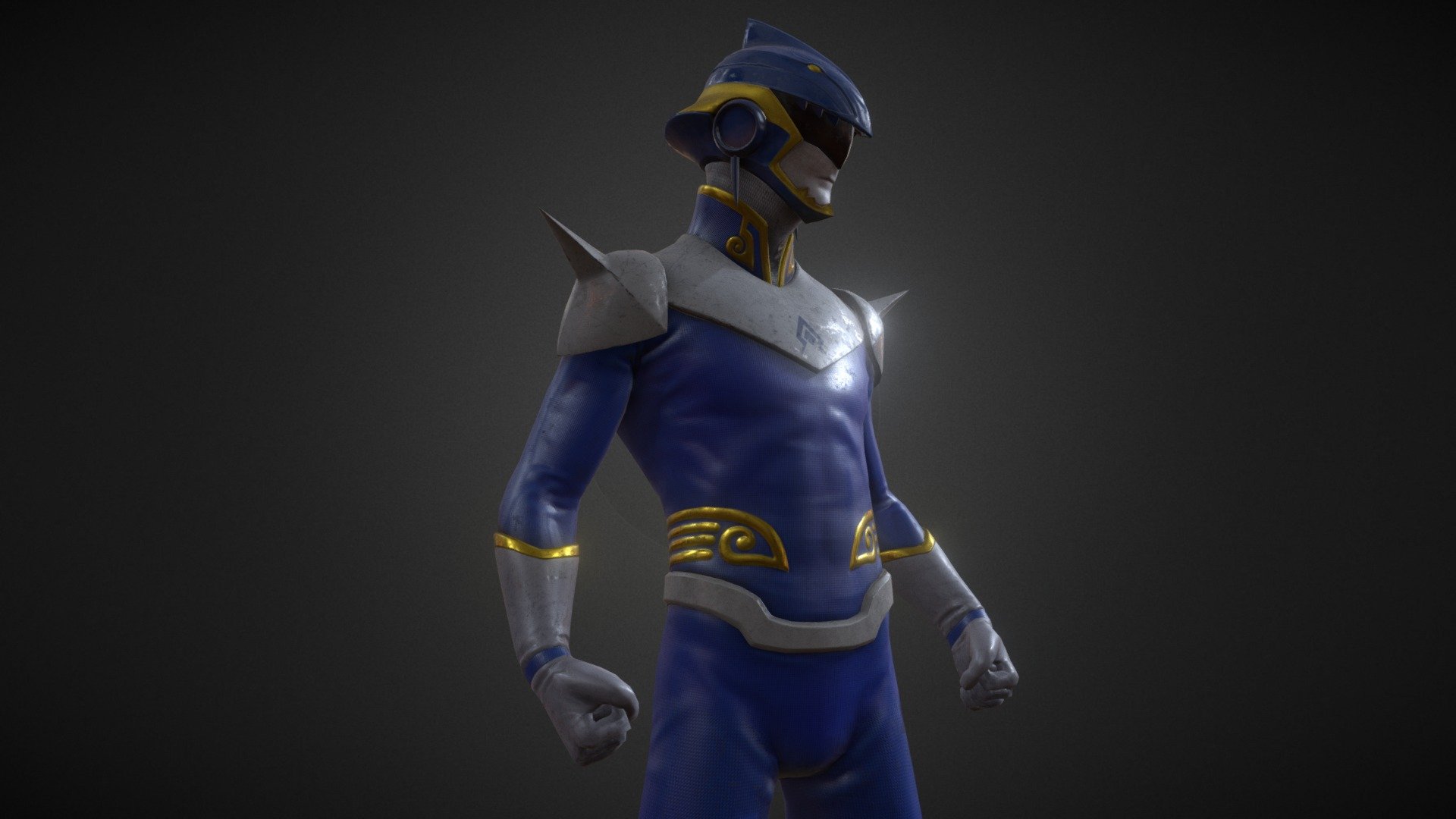 Nusantaranger Blue 3d model