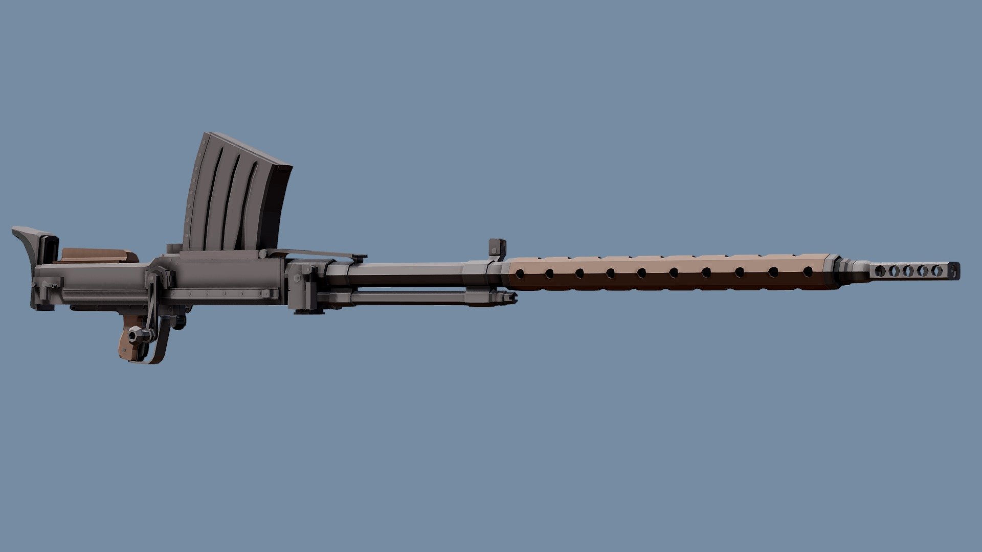 Low-Poly Lahti L39 3d model