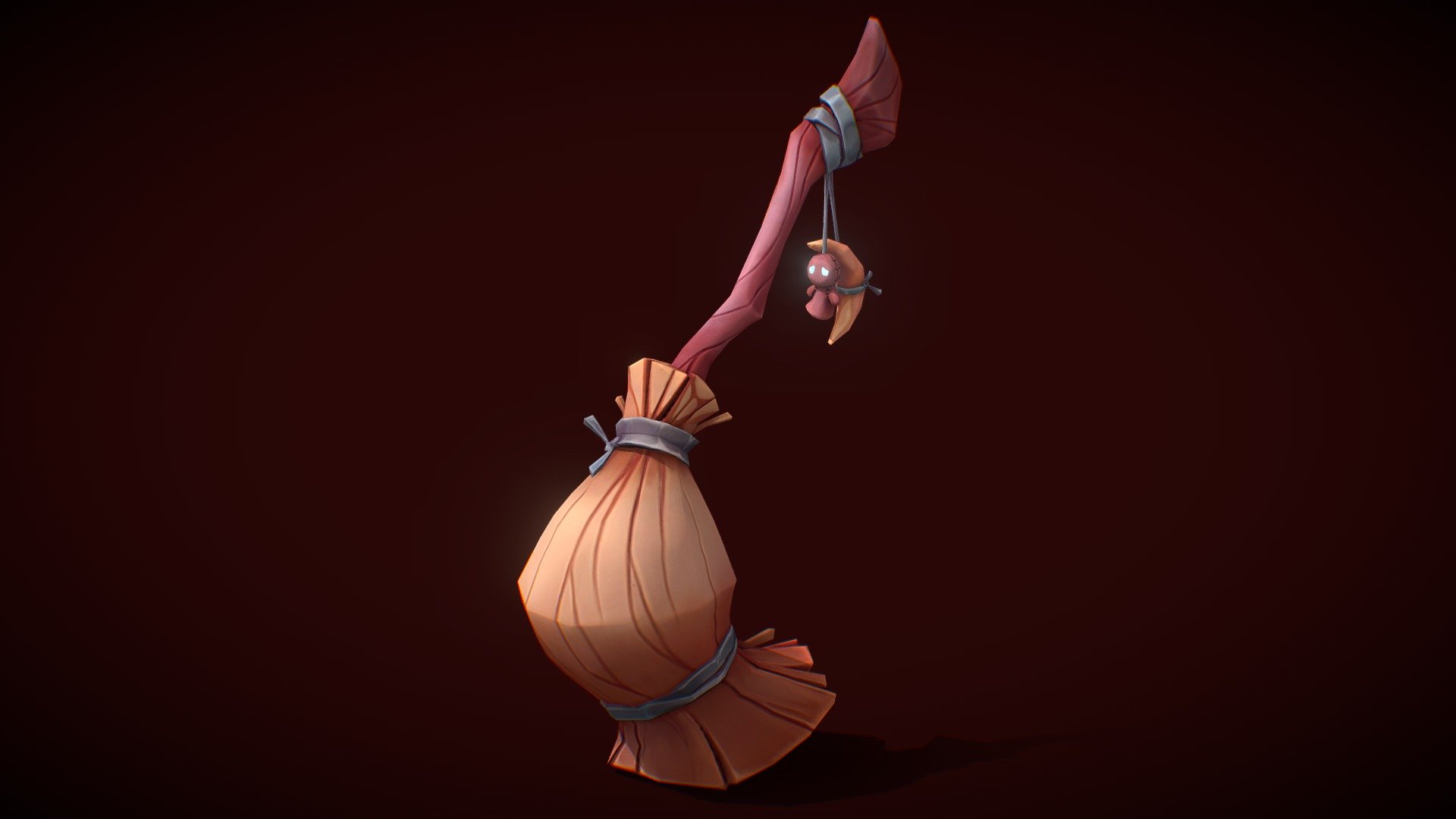 Witch broom 3d model