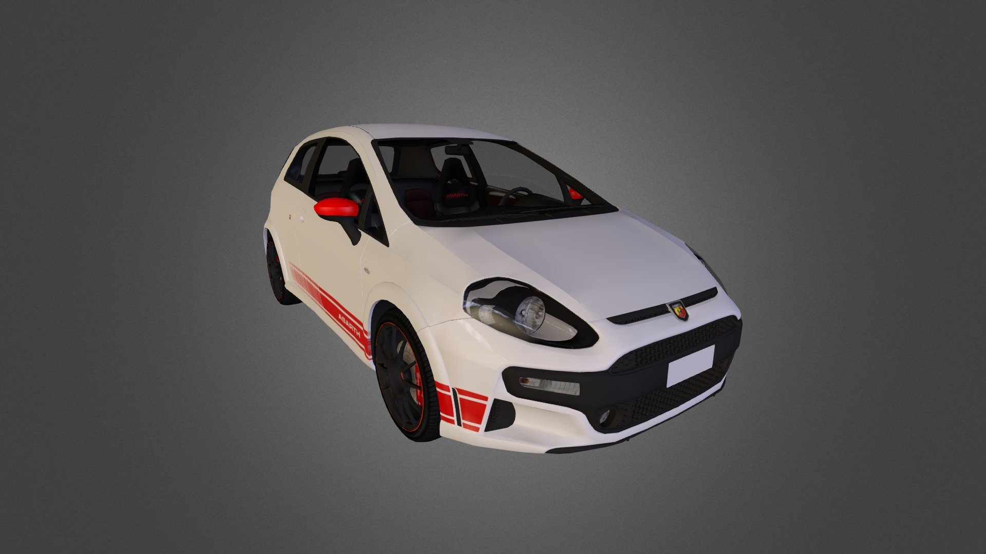 Abarth Punto Evo 3d model