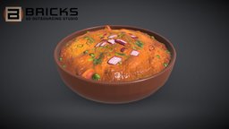 PBR Food Asset: Pav Bhaji