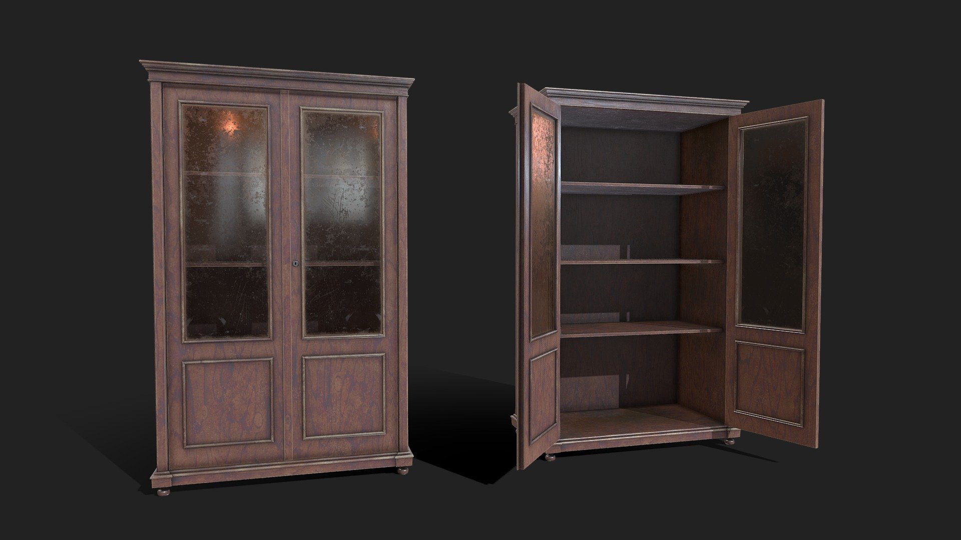 Old Cupboard 3d model