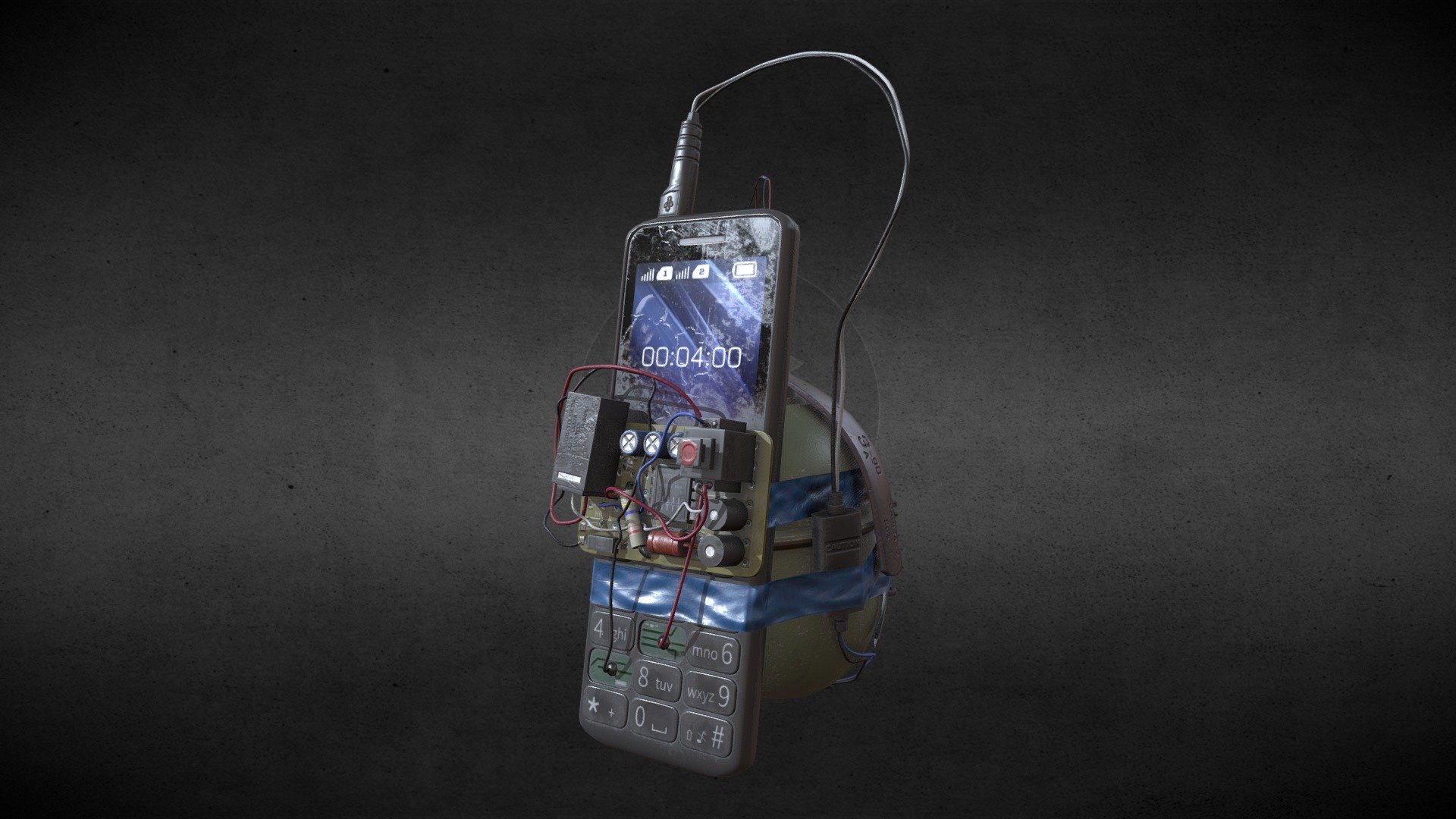 Phone Bomb 3d model