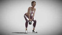 3D Rigged Fitness Girl