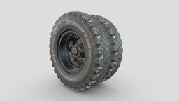 3d model-Car wheel ZIS-150.